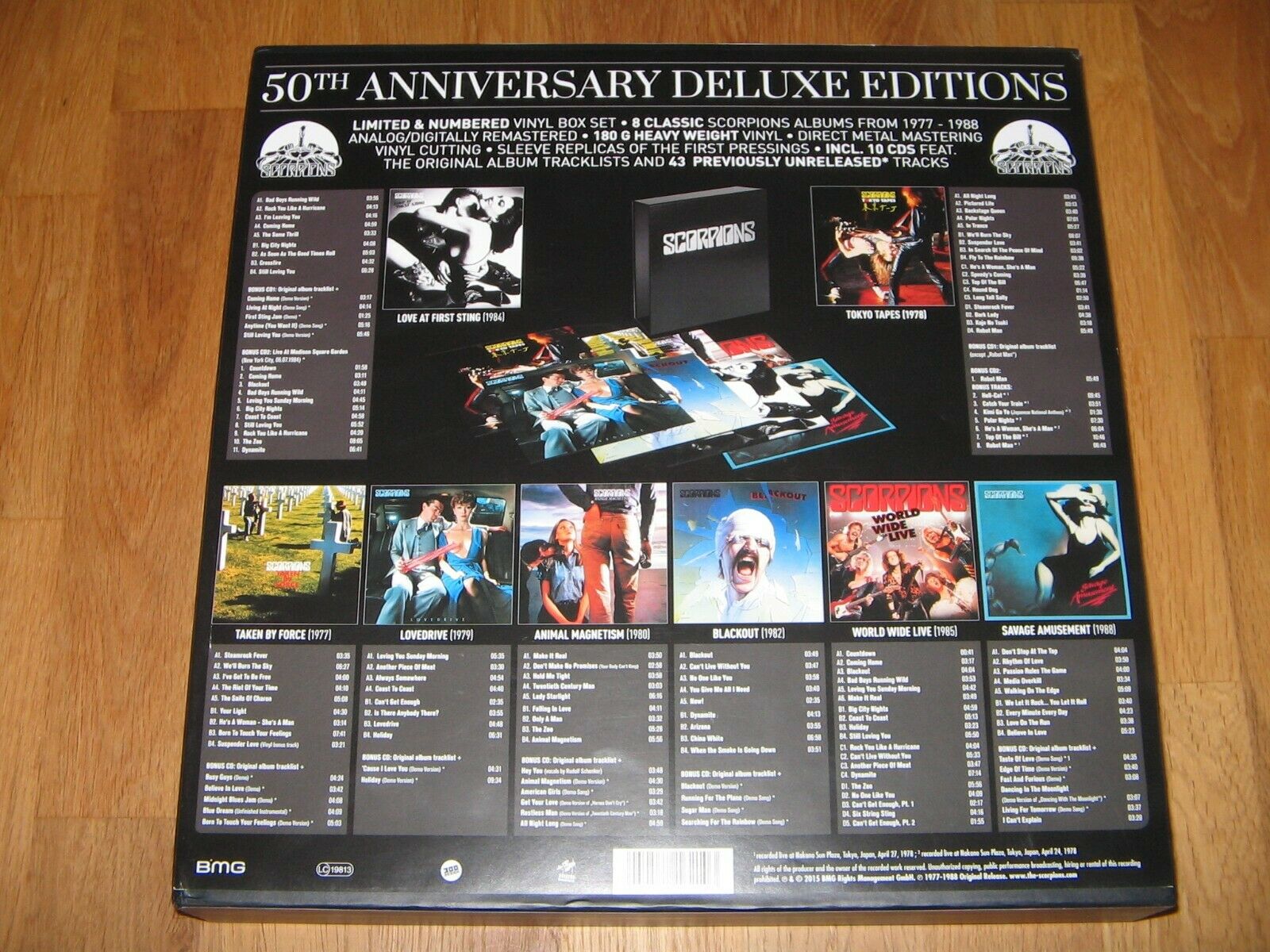 Popsike.com - SCORPIONS 50th Anniversary Deluxe Editions (Vinyl Boxset ...