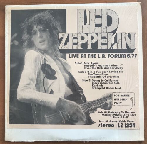 popsike.com - Led Zeppelin ?– Live At The L.A. Forum 6/77 2 X LP 