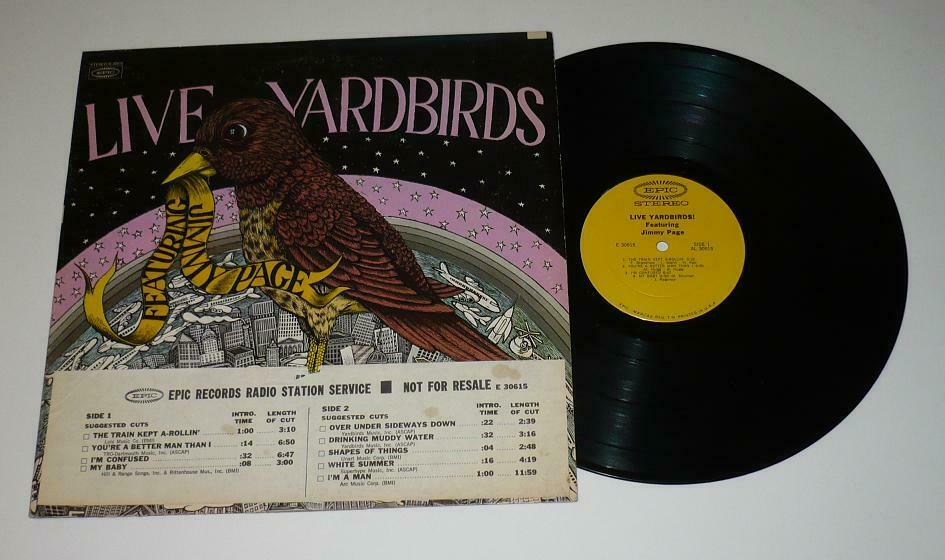 popsike.com - Live Yardbirds Featuring Jimmy Page LP with Promo