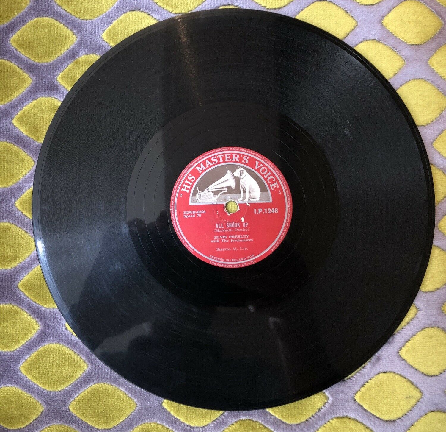 popsike.com - ELVIS PRESLEY All Shook Up 78 rpm HMV Red Label Irish  Pressing 1957 Shellac 10