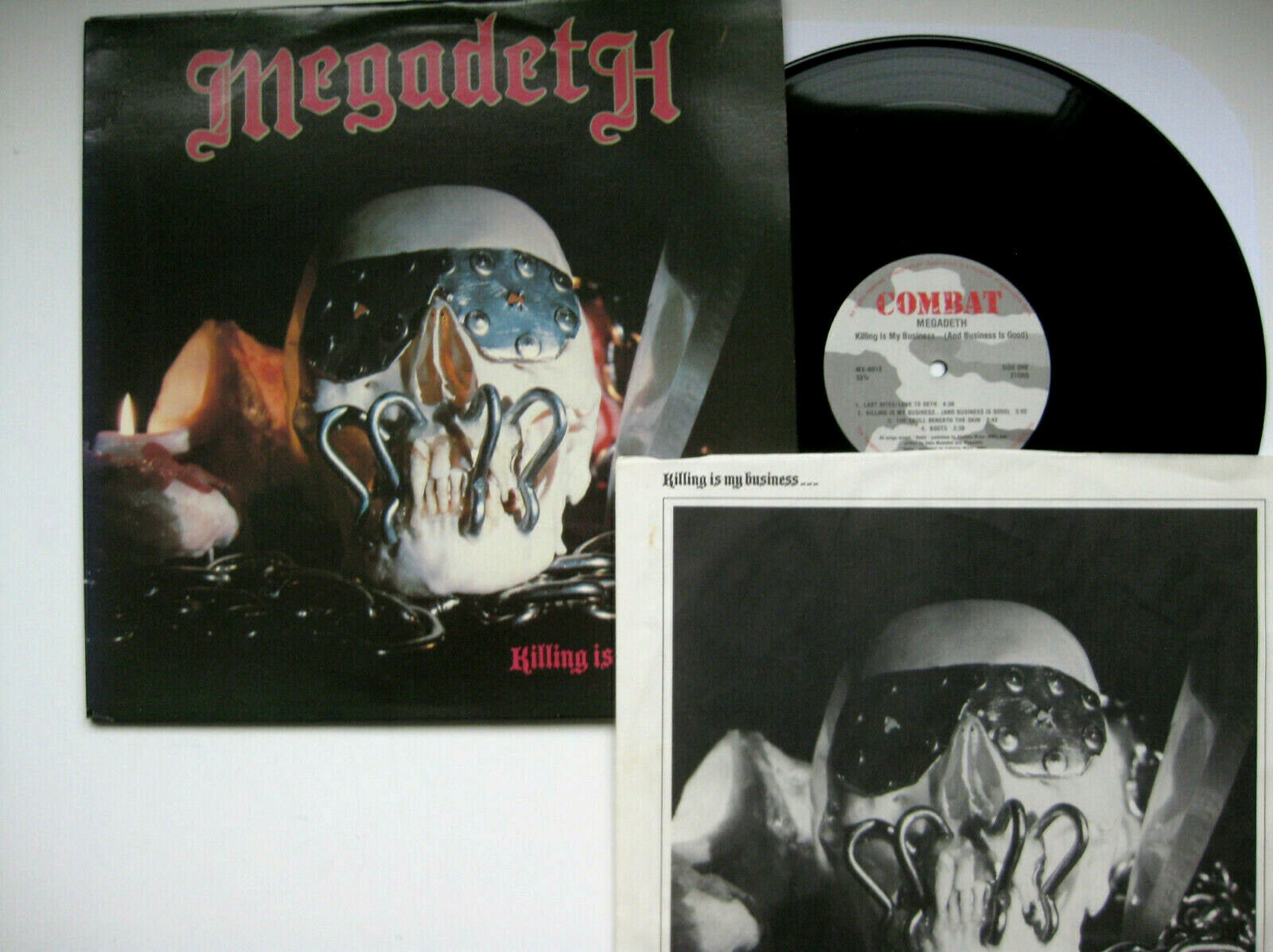 popsike.com - MEGADETH Killing Is My Business LP 1st Press MX 8015