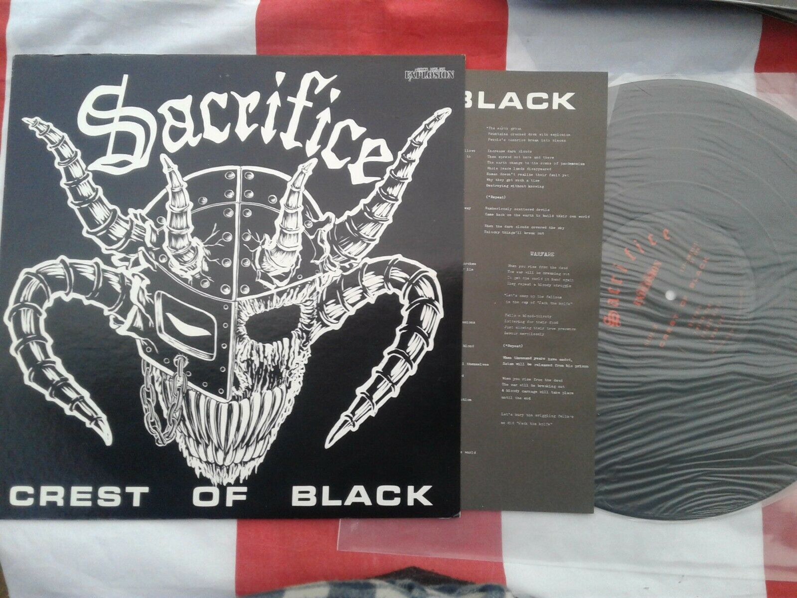 popsike.com - SACRIFICE - Crest of Black LP, RARE JAPANESE LP ...