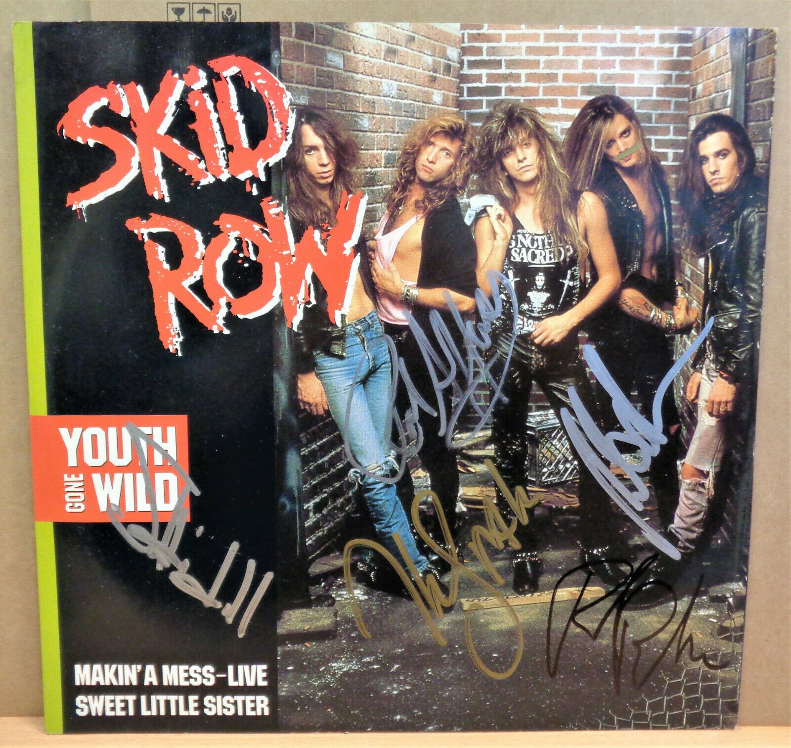 popsike SIGNED SKID ROW YOUTH GONE WILD MAKIN A MESS SWEET