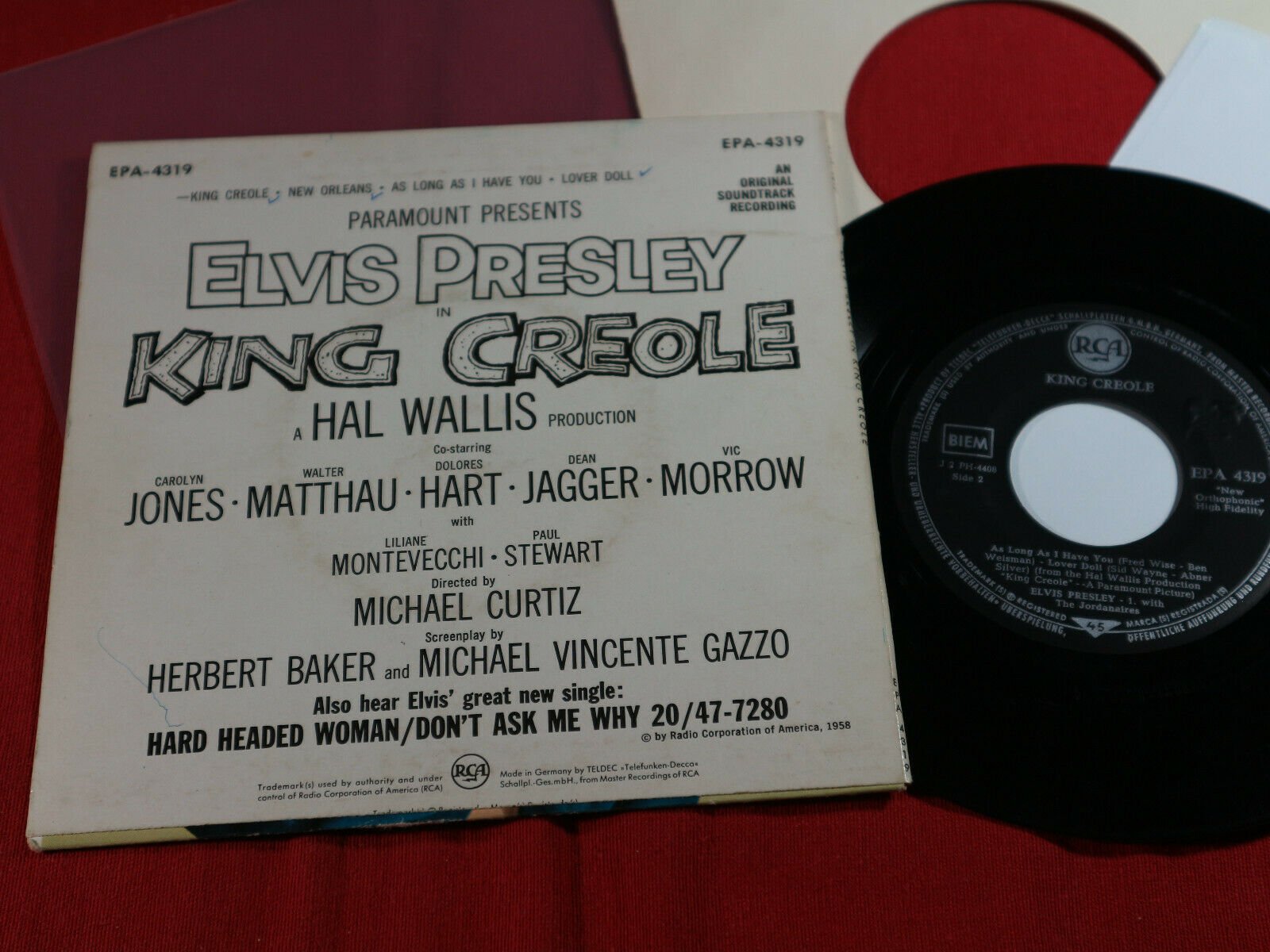 Popsike.com - Elvis Presley KING CREOLE - 7" EP RCA EPA-4319 Germany ...