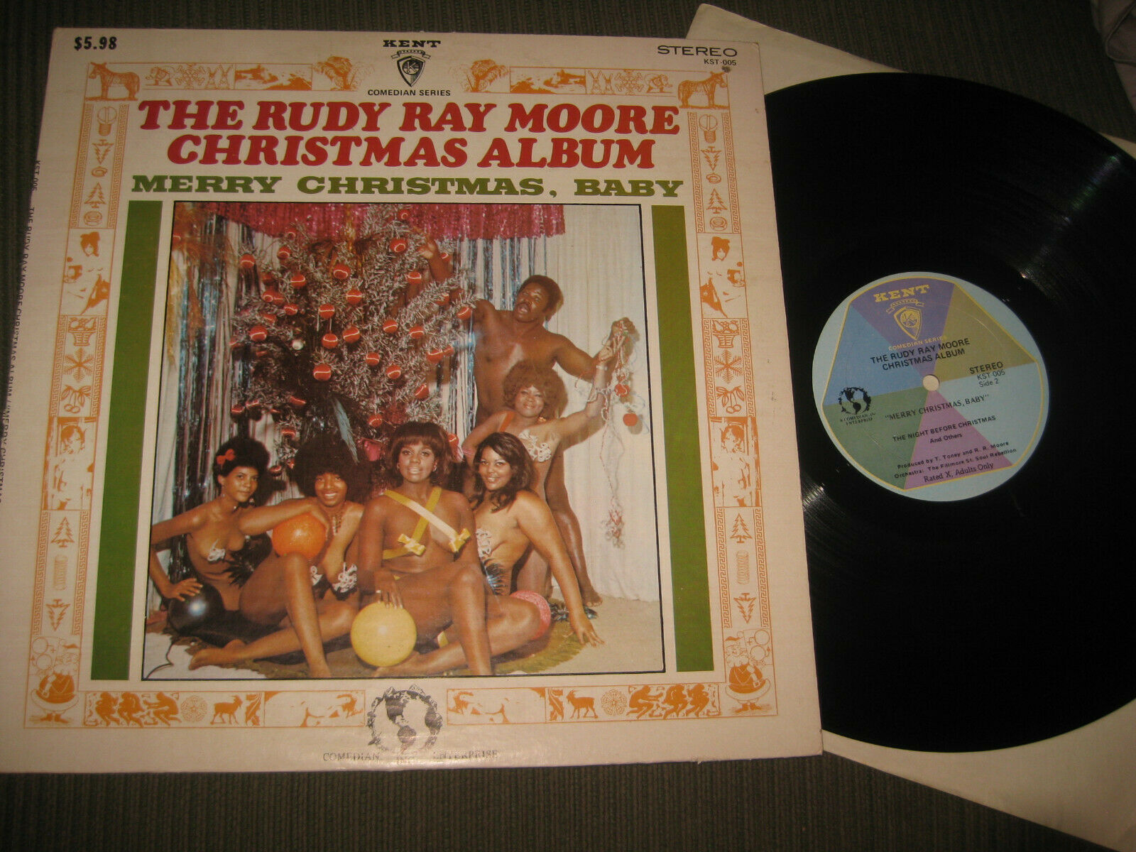 popsike.com - RUDY RAY MOORE CHRISTMAS ALBUM MERRY CHRISTMAS, BABY LP NUDE  COVER DOLEMITE - auction details