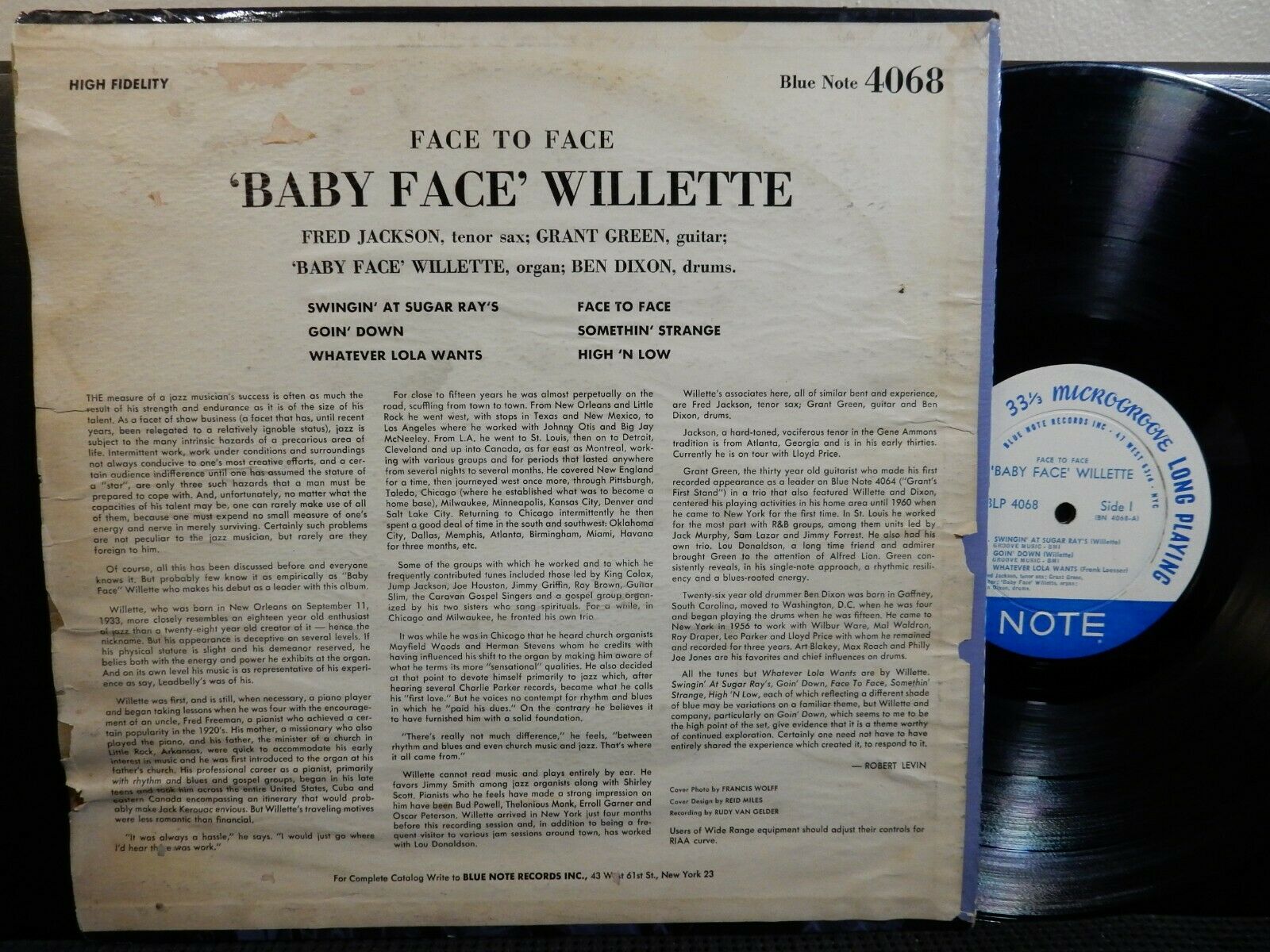 LP】ベイビー・フェイス・ウィレット / BABY FACE WILLETTE / ストップ