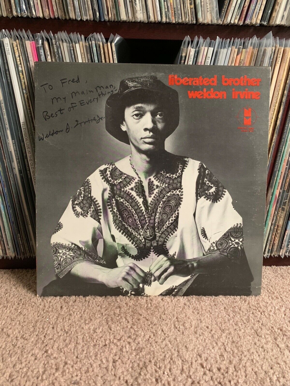 popsike.com - Weldon Irvine Liberated Brother LP AUTOGRAPHED RARE