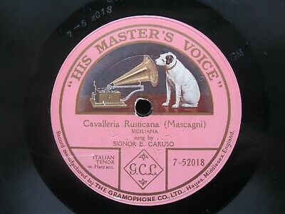 popsike SIGNOR ENRICO CARUSO 78 RPM CAVALLERIA RUSTICANA