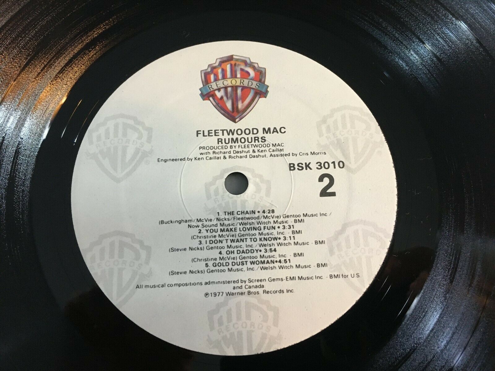 Fleetwood Mac – Fleetwood Mac limited edition white vinyl UK LP