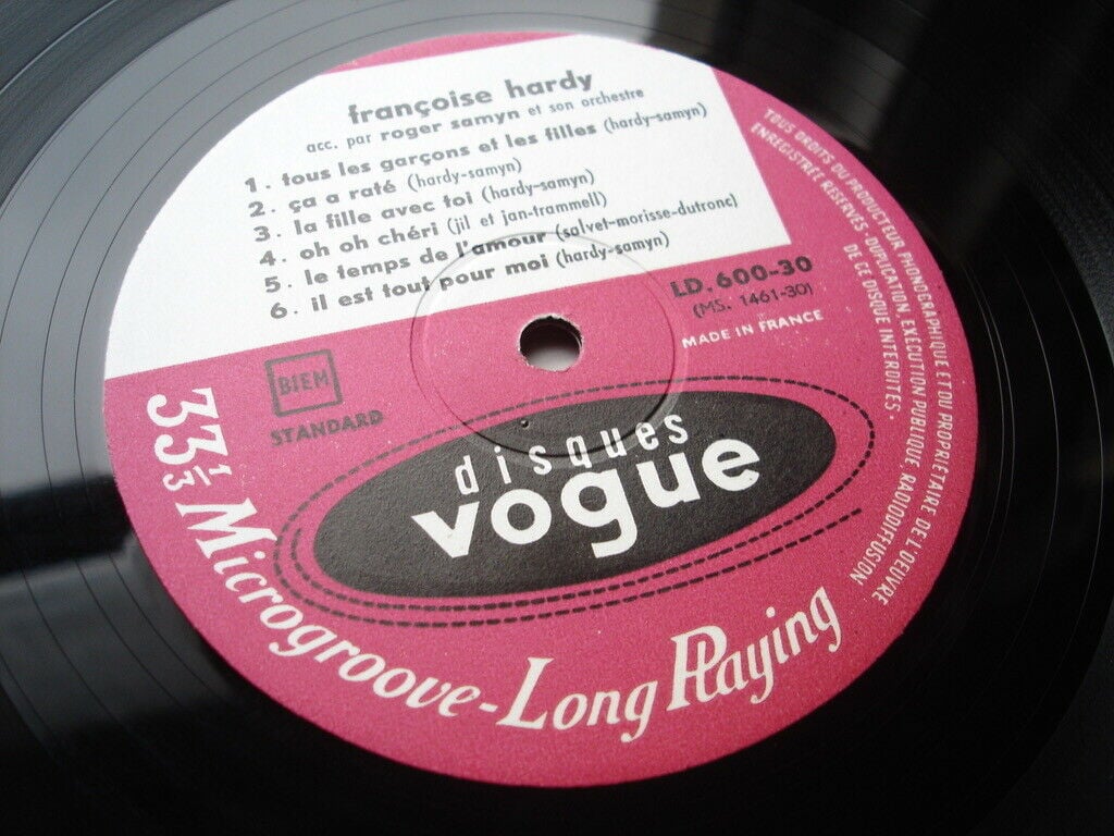 popsike.com - FRANCOISE HARDY S/T LP 1962 FRANCE DISQUES VOGUE LD-600 ...