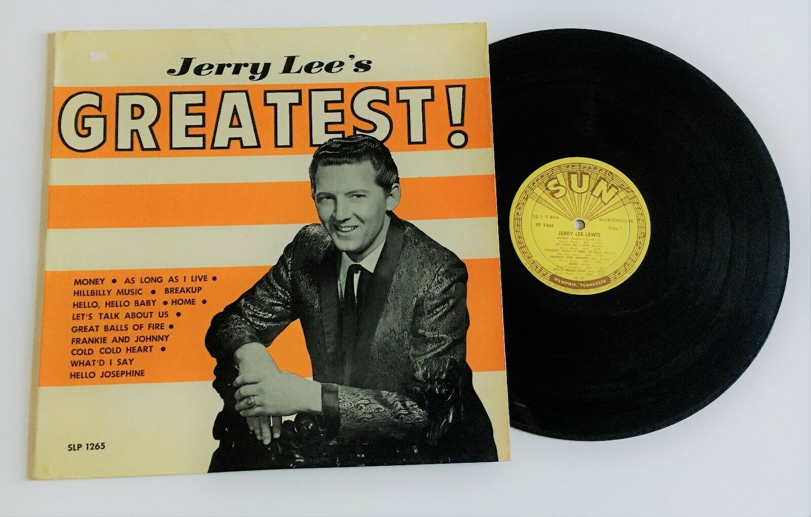 JERRY LEE LEWIS US SUN-1265 Original LP GREATEST ロカビリー-