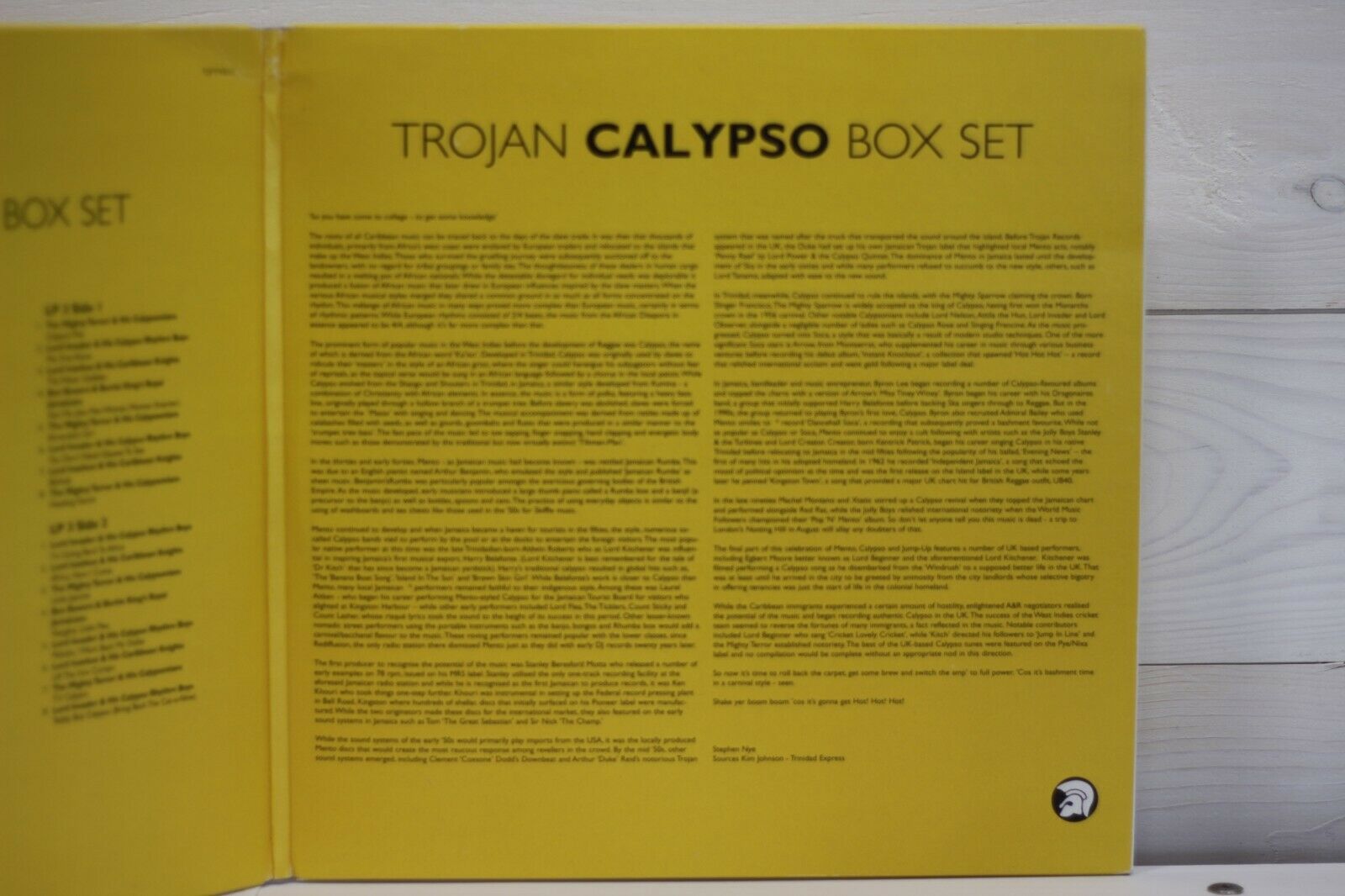 TROJAN / CALYPSO BOX SET 3LP - 洋楽