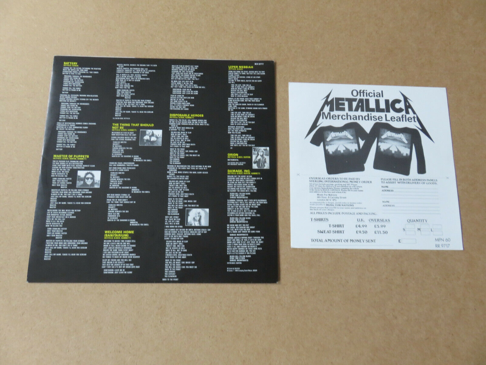 popsike.com - METALLICA Master Of Puppets MUSIC FOR NATIONS RARE 