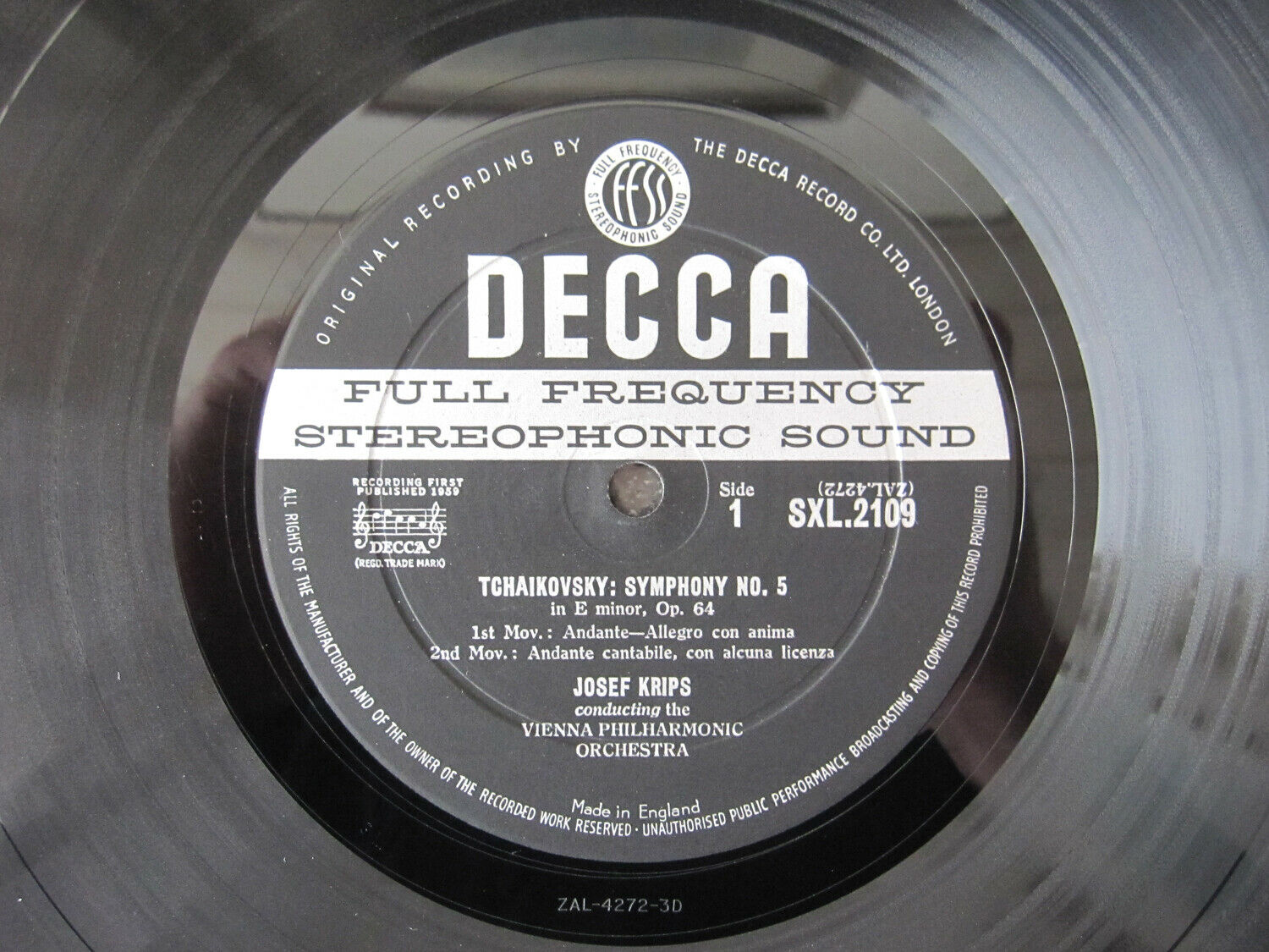 popsike.com - Decca SXL 2109 Tchaikovsky Symphony No 5 Krips VPO UK ...