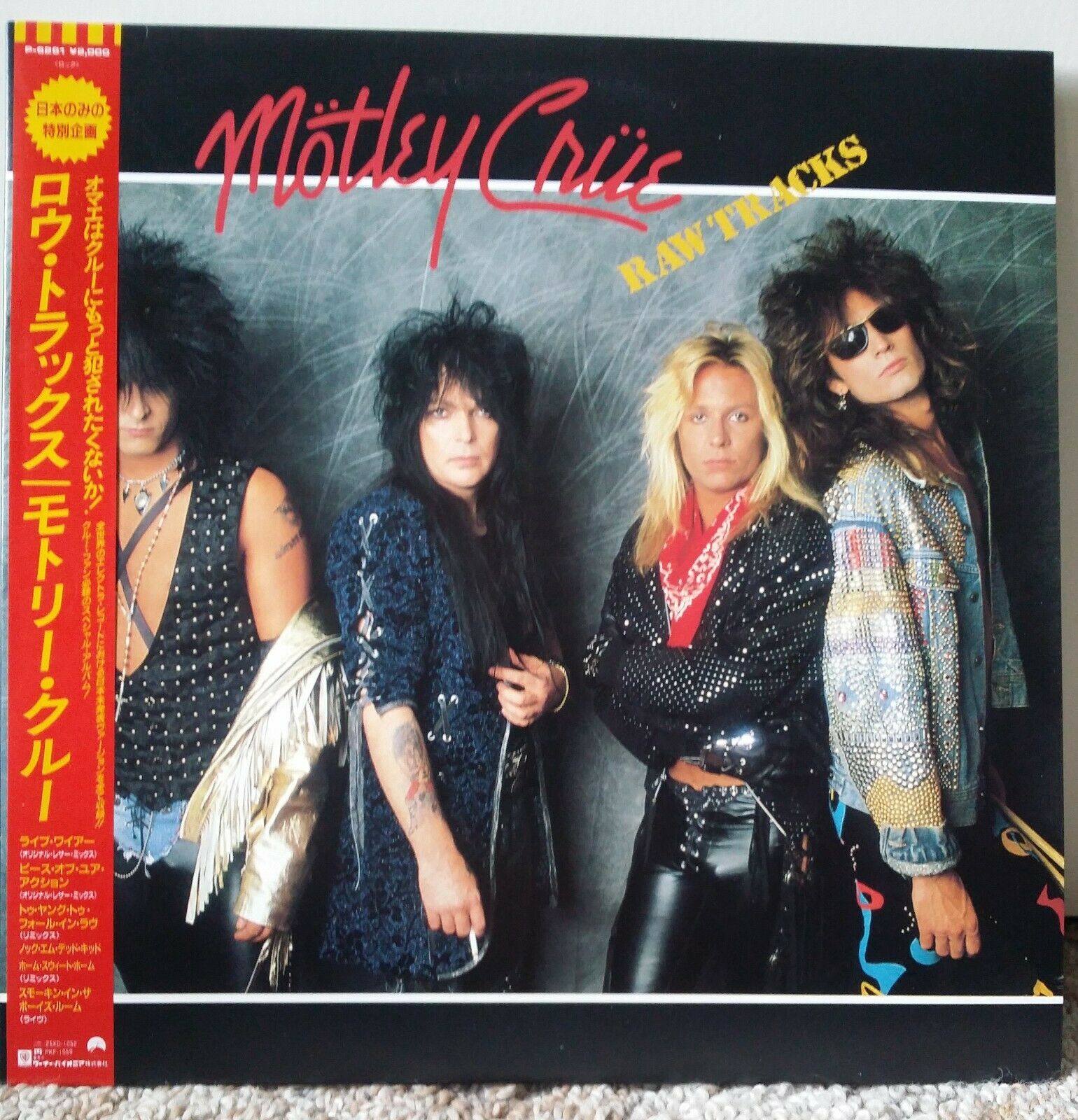 popsike.com - MOTLEY CRUE Raw Tracks 1988 LP Japan OBI Glam Hair 