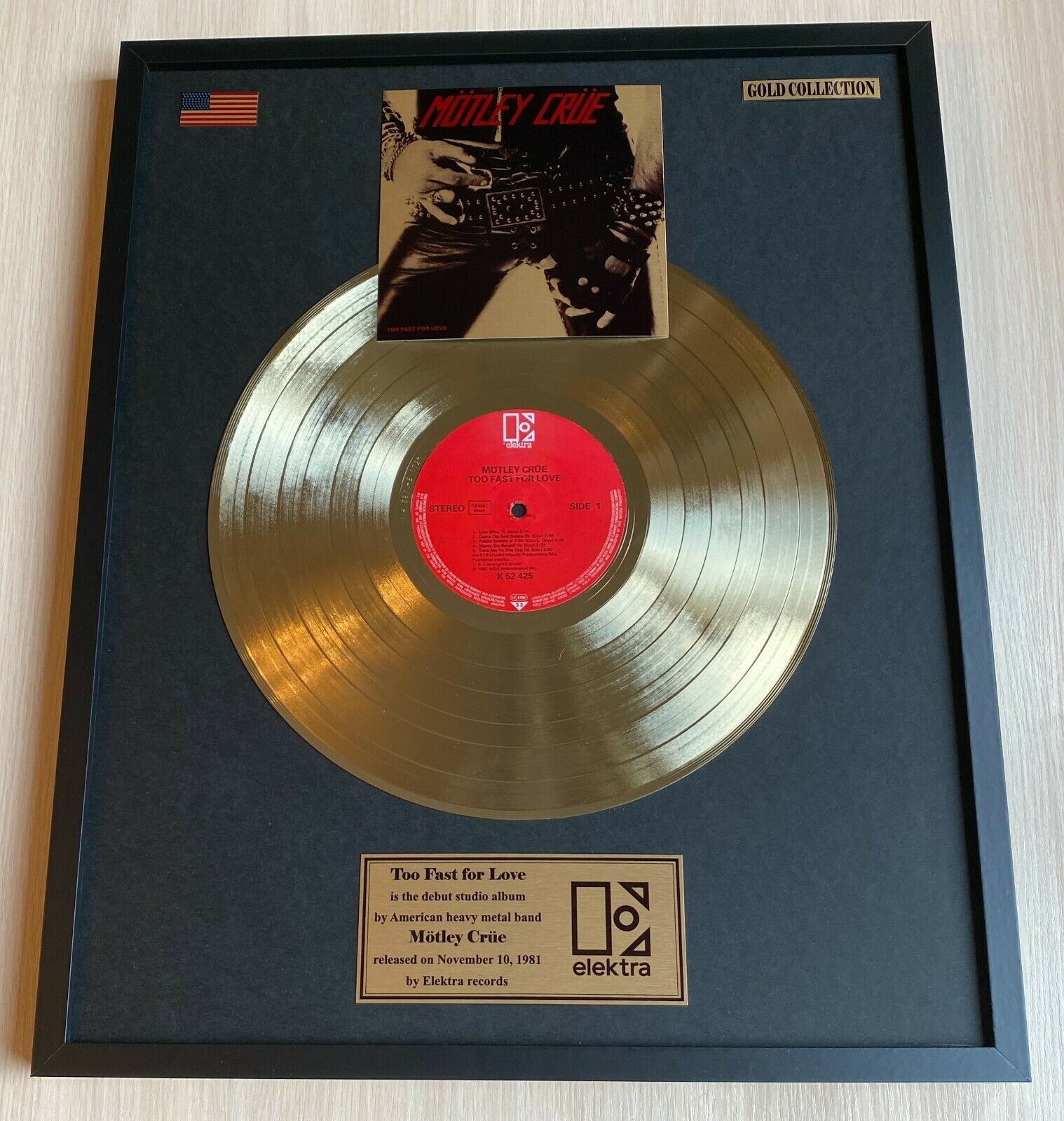 popsike.com - Mötley Crüe - Too fast for love 1981 GOLD VINYL