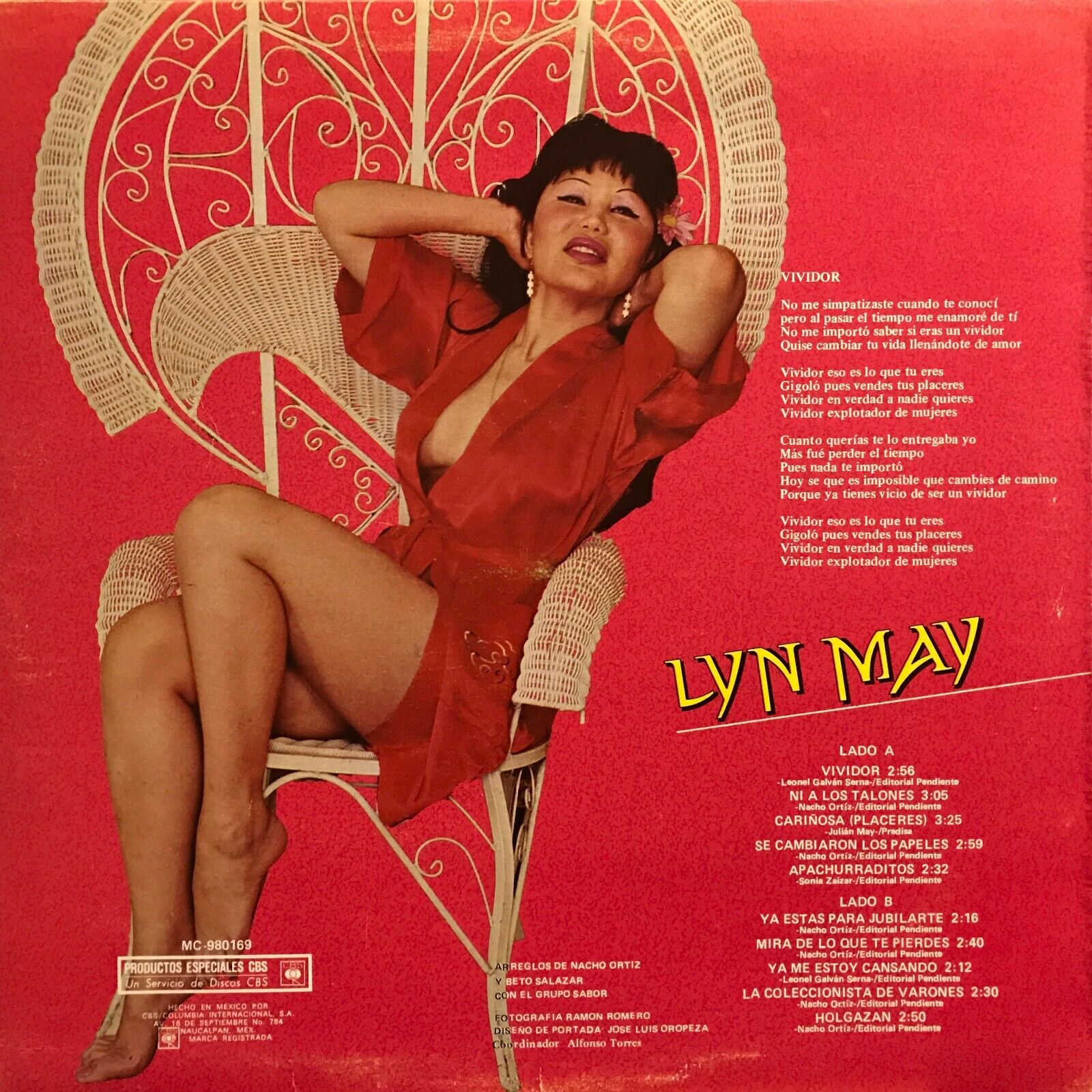 popsike.com - Lyn May Vividor Mexican Vedette Exotic Dancer Grupo Sabor  Sexy lp Cumbia Bolero - auction details