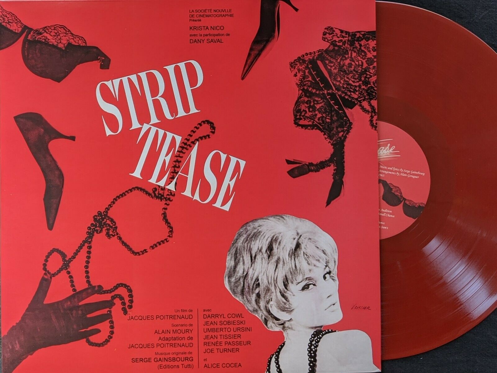 popsike.com - Serge Gainsbourg - Strip-Tease - 1963 Soundtrack w. Nico ltd.  ed. red vinyl LP - auction details