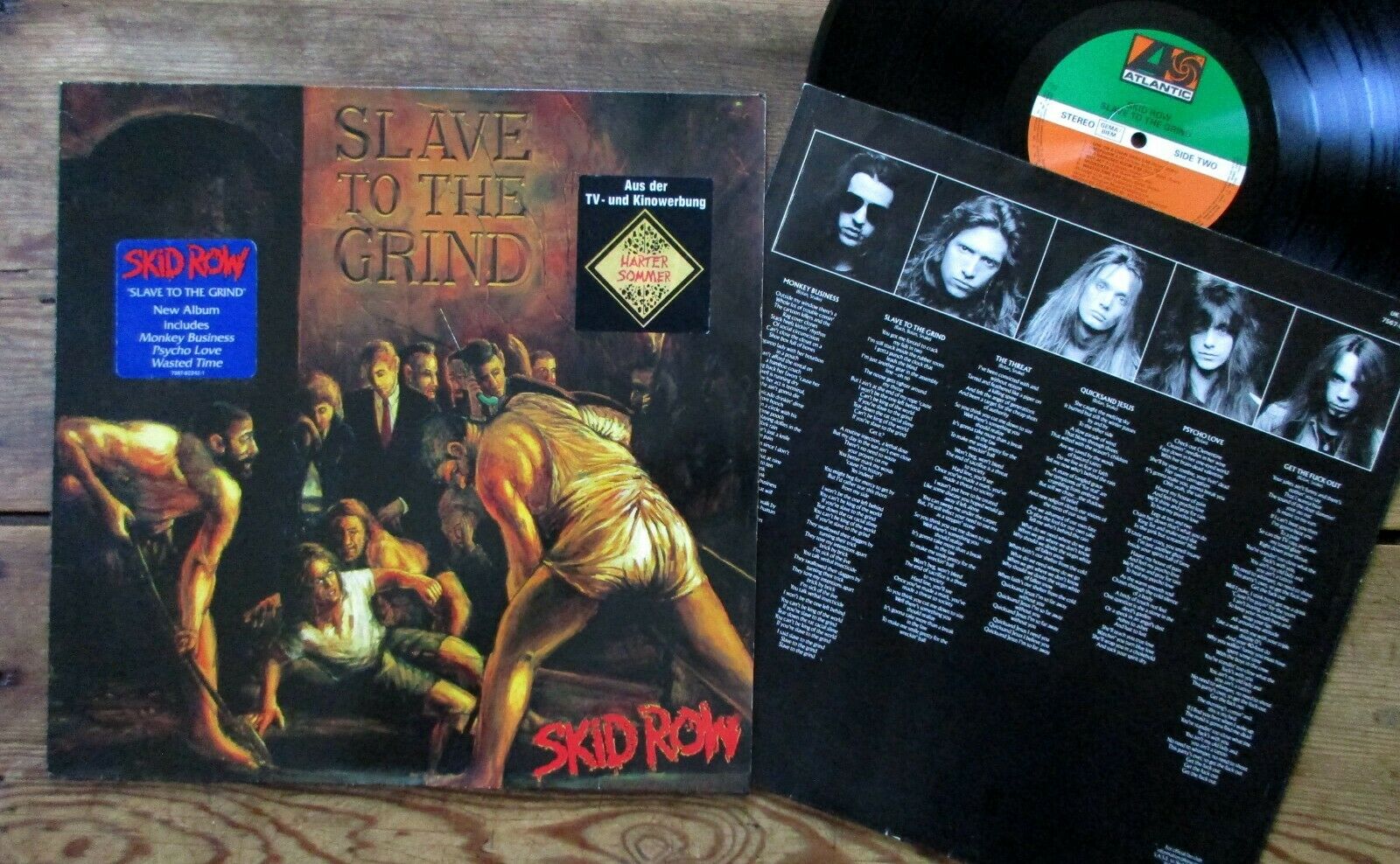 popsike SKID ROW Slave To The Grind 1991 Vinyl LP