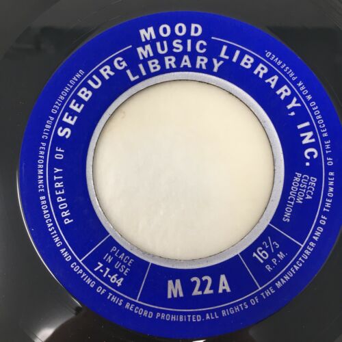 popsike.com - Mood Music Seeburg 16 2/3rpm 9” RCA Custom Record M