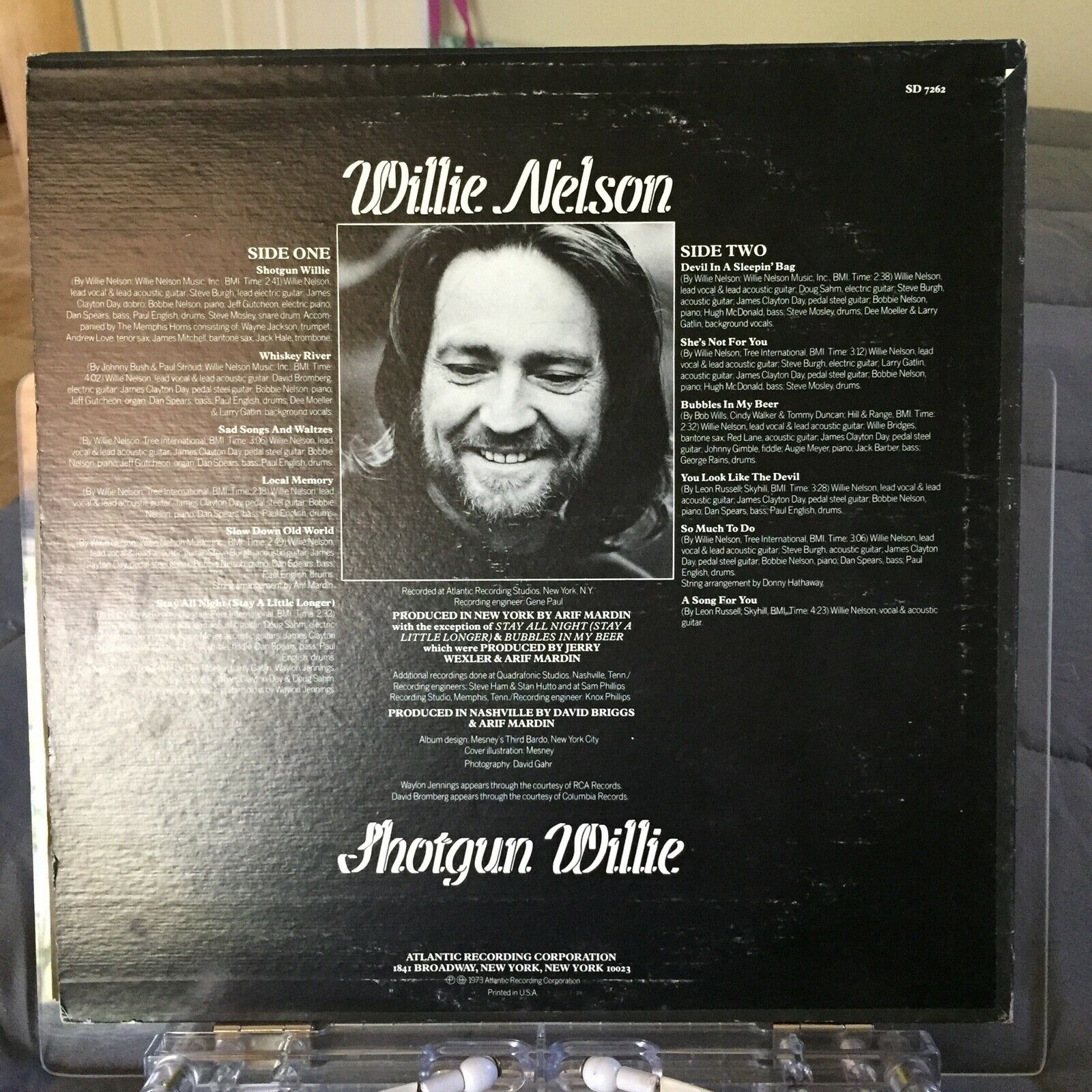 Popsike.com - Willie Nelson Shotgun Willie, Vinyl LP, Atlantic SD 7262 ...