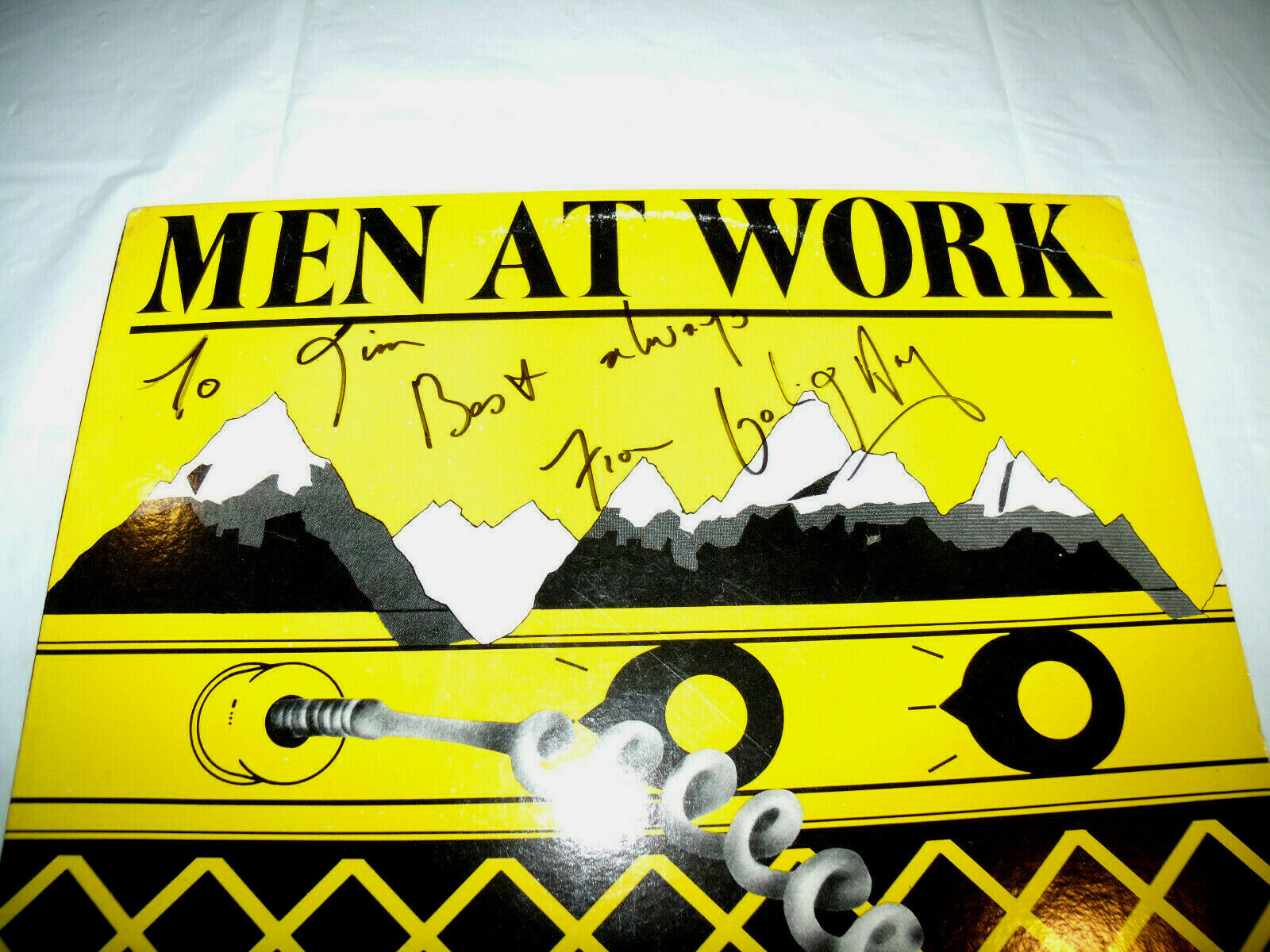 popsike.com - Men At Work - Business As Usual 1982 LP SIGNED by