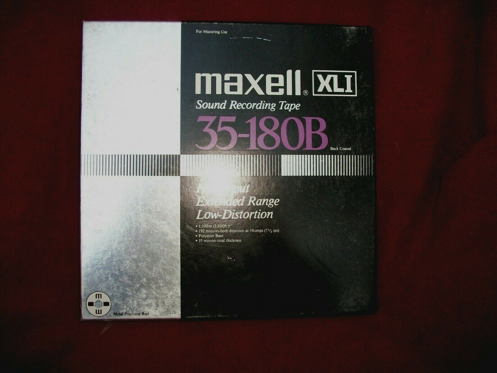 popsike.com - MAXWELL XLI SOUND RECORDING TAPE 35-180B METAL REEL