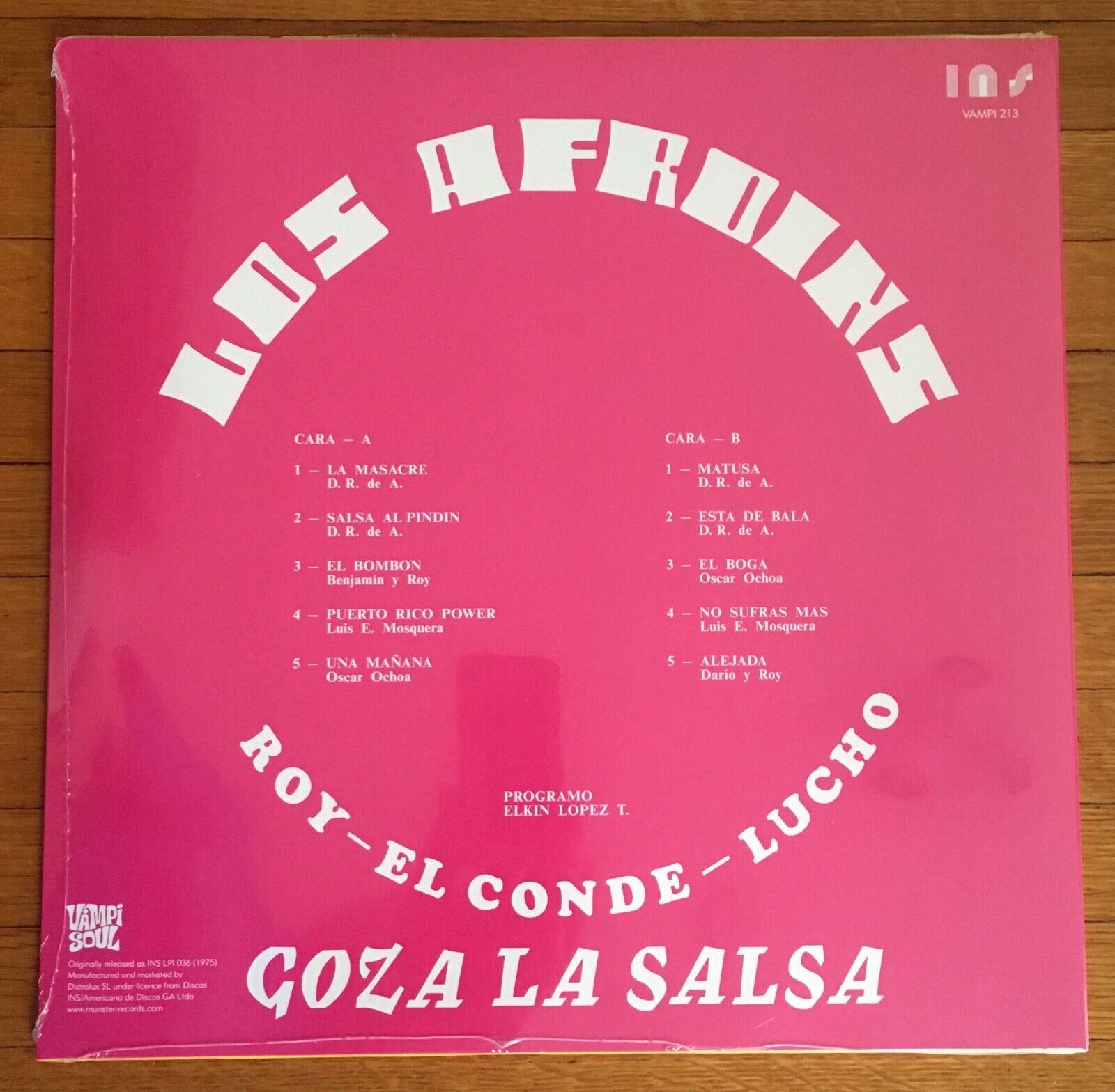 popsike.com - LOS AFROINS Goza La Salsa Latin Hard Salsa INS Colombia 180g  Reissue New HOT LP - auction details