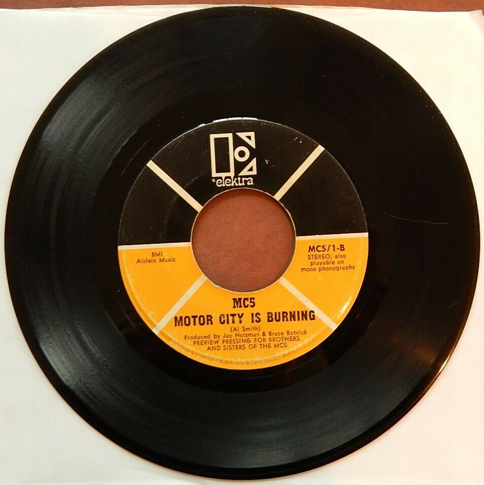 popsike.com - VERY RARE MC5 Kick Out The Jams 45 rpm Elektra MC5/1