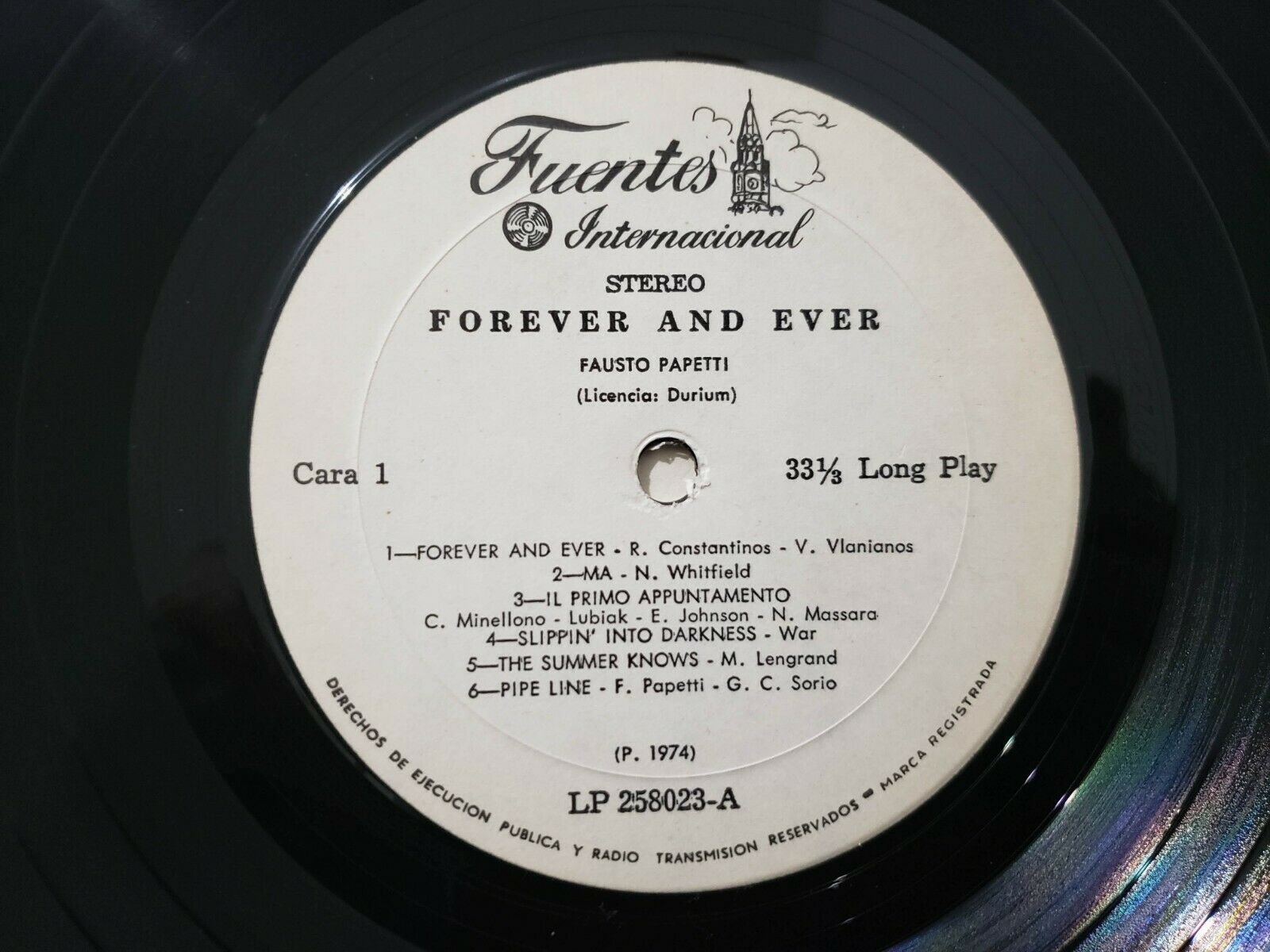 popsike.com - Fausto Papetti ?– Forever And Ever LP Colombian Press 1974  Discos Fuentes - auction details