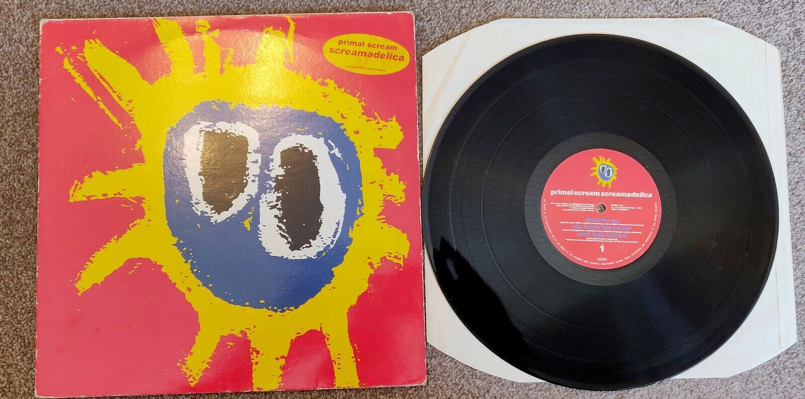 popsike.com - Primal Scream Screamadelica Vinyl Record LP Original