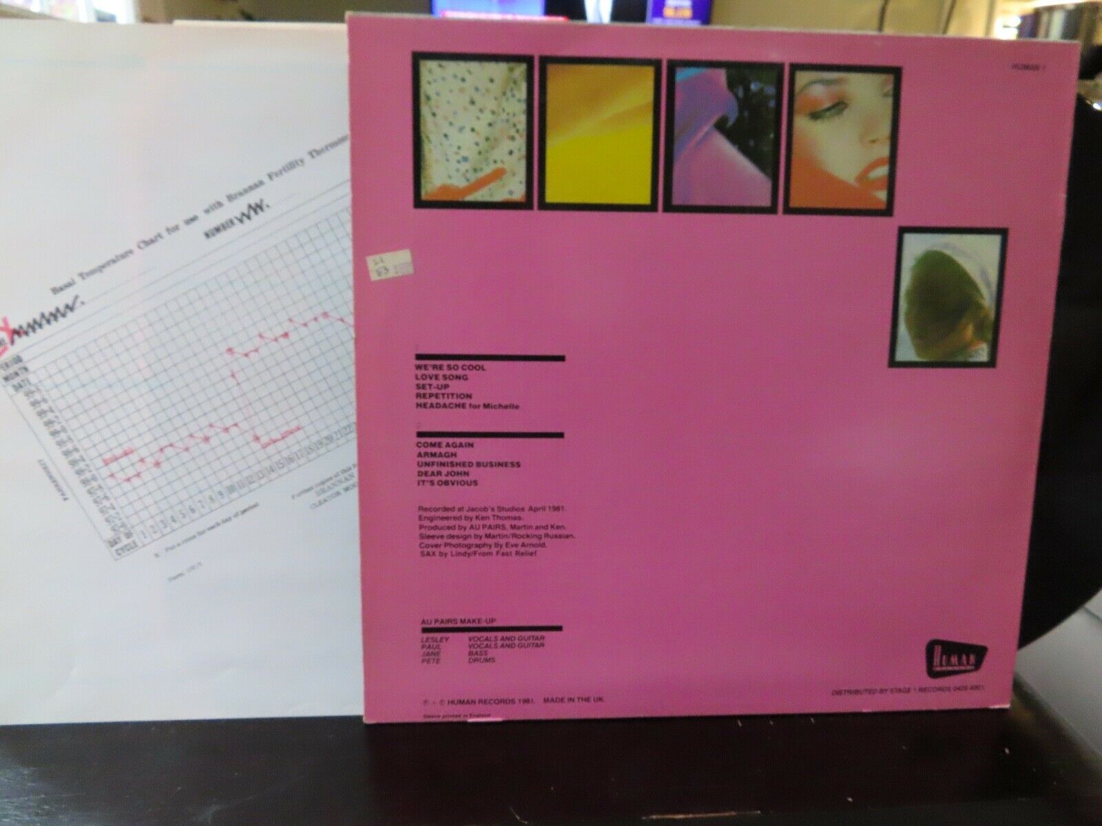 popsike.com - AU PAIRS PLAYING WITH A DIFFERENT SEX LP RARE INSERT/ORIGINAL  OWNER NEAR MINT- - auction details