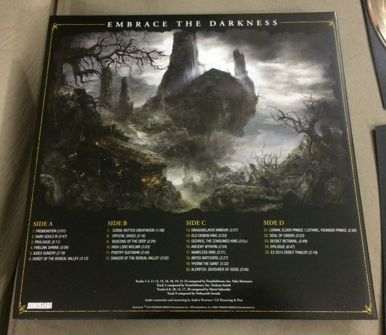  Dark Souls III 3 Video Game Soundtrack Vinyl LP Black Poison  Mist Trilogy - auction details