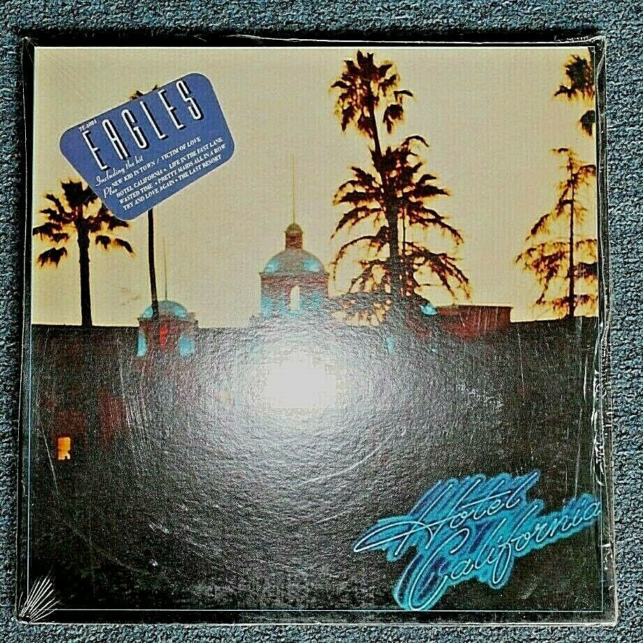  Eagles LP HOTEL CALIFORNIA First Pressing EX ,VG++ 7E-1084  Shrink With Poster - auction details