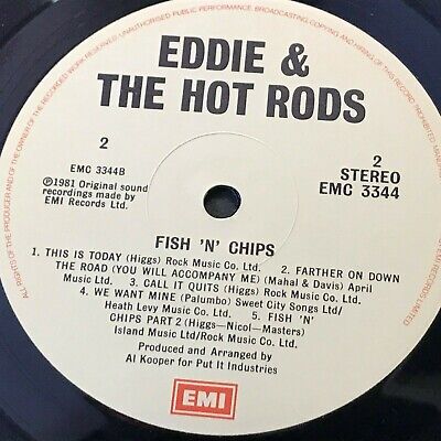 popsike.com - EDDIE AND THE HOT RODS Fish 'n' Chips 1980 UK VINYL LP