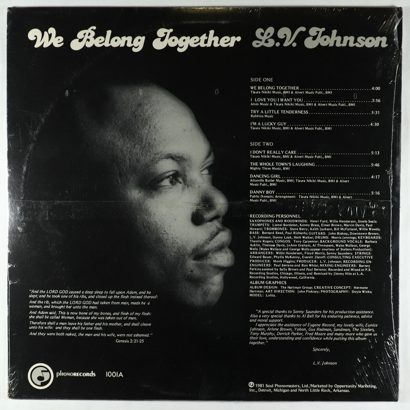 popsike.com - L.V. Johnson - We Belong Together LP - Phono SEALED