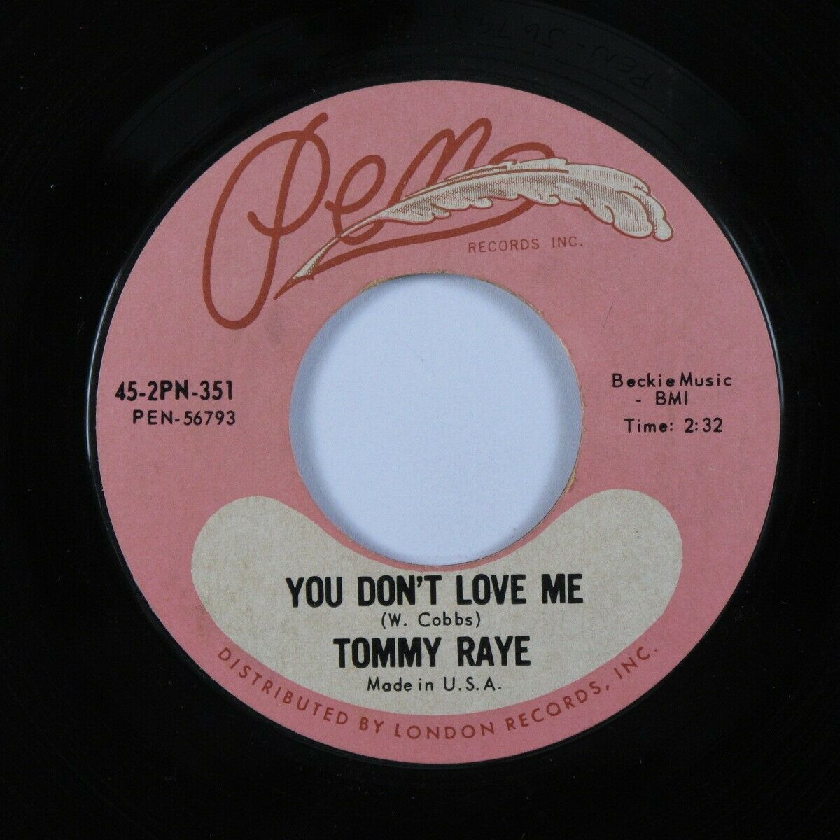 popsike.com - R&B Mod Soul 45 TOMMY RAYE You Don't Love Me PEN VG+