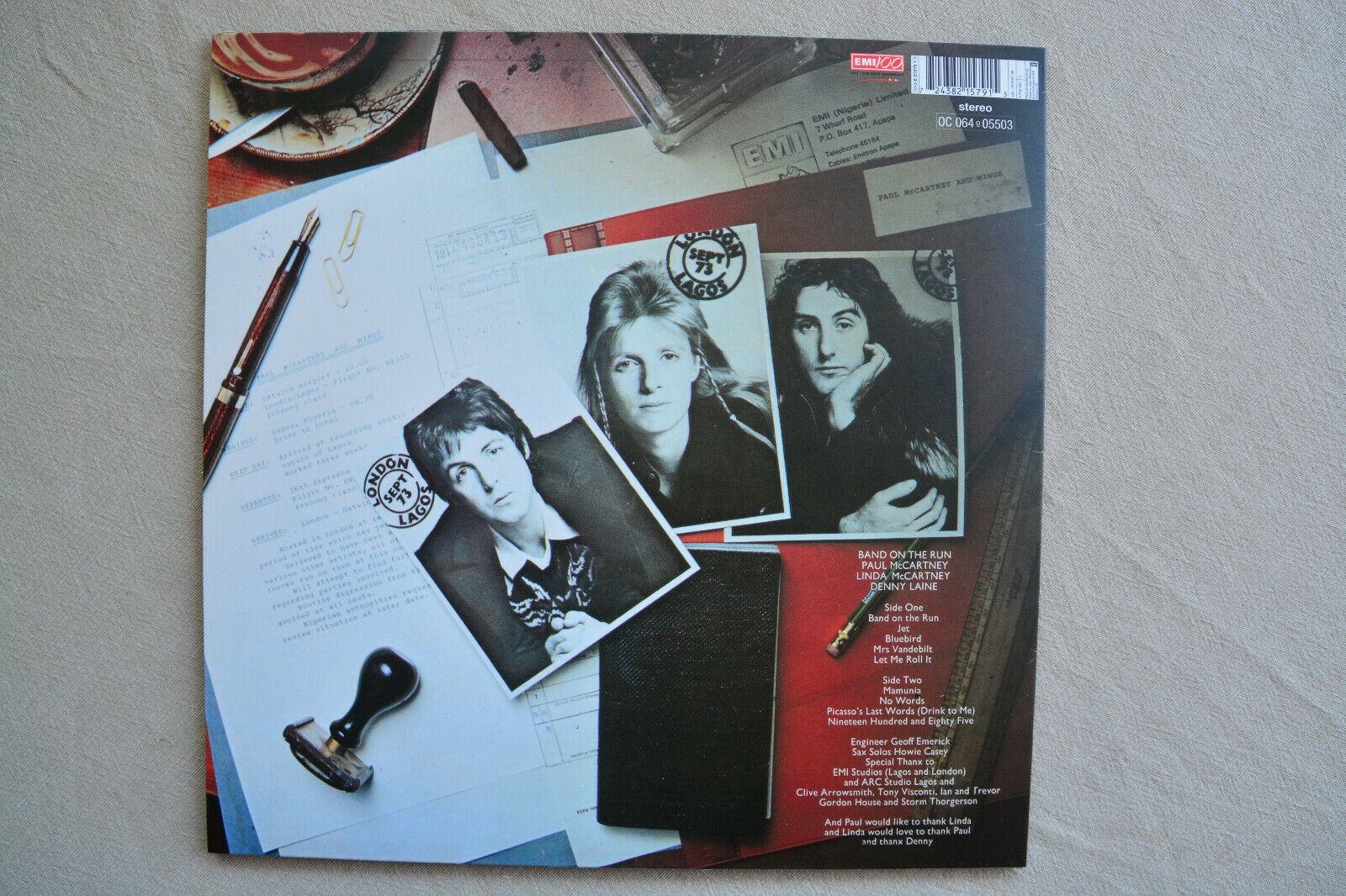 popsike.com - Paul McCartney/Wings Band On The Run EMI 100 LP CENT