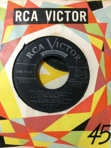 Popsike.com - ELVIS PRESLEY-CHILE RARE EP RCA 45 RPM 7” KING CREOLE VG ...