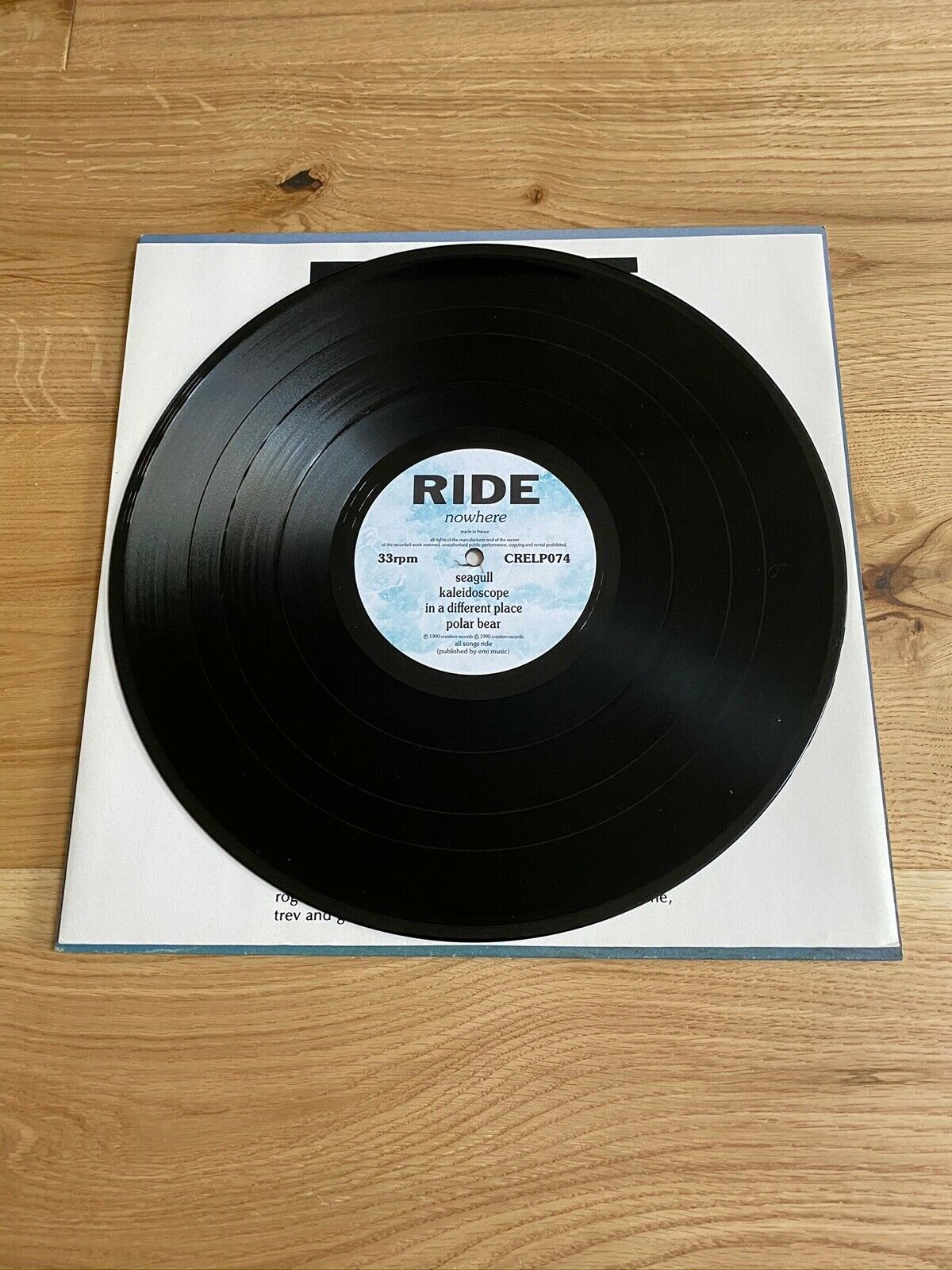 正規販売代理店 Ride Bell Nowhere サイン入 廃盤 レコード LP ライド