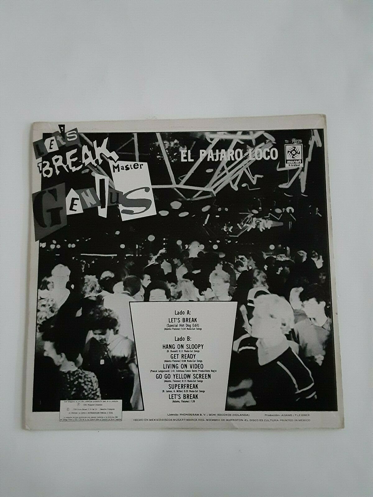 popsike.com - MASTER GENIUS - LETS BREAK EL PAJARO LOCO LP - auction details