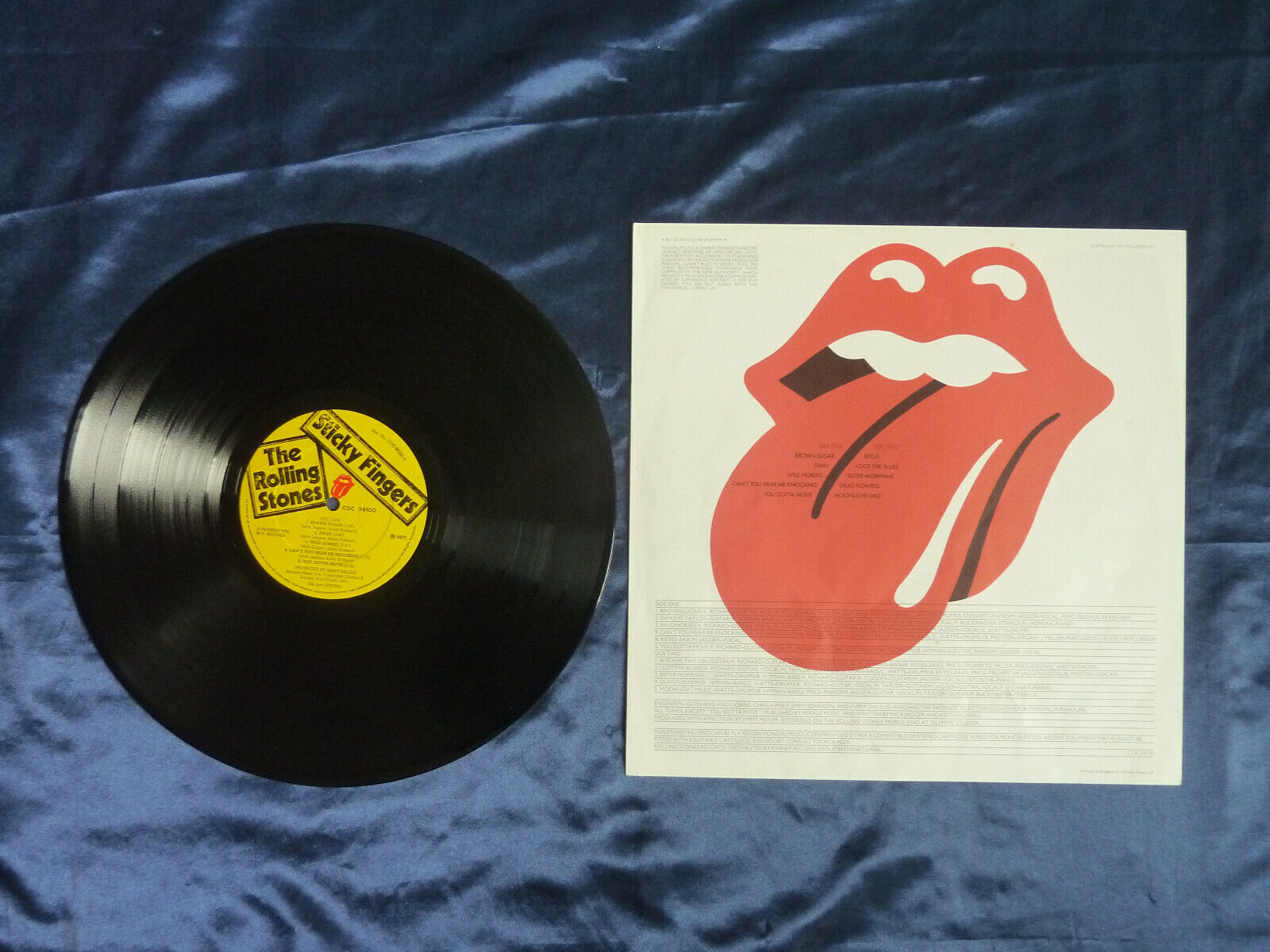 STICKY FINGERS LP (VINYL) UK ROLLING STONES 1971