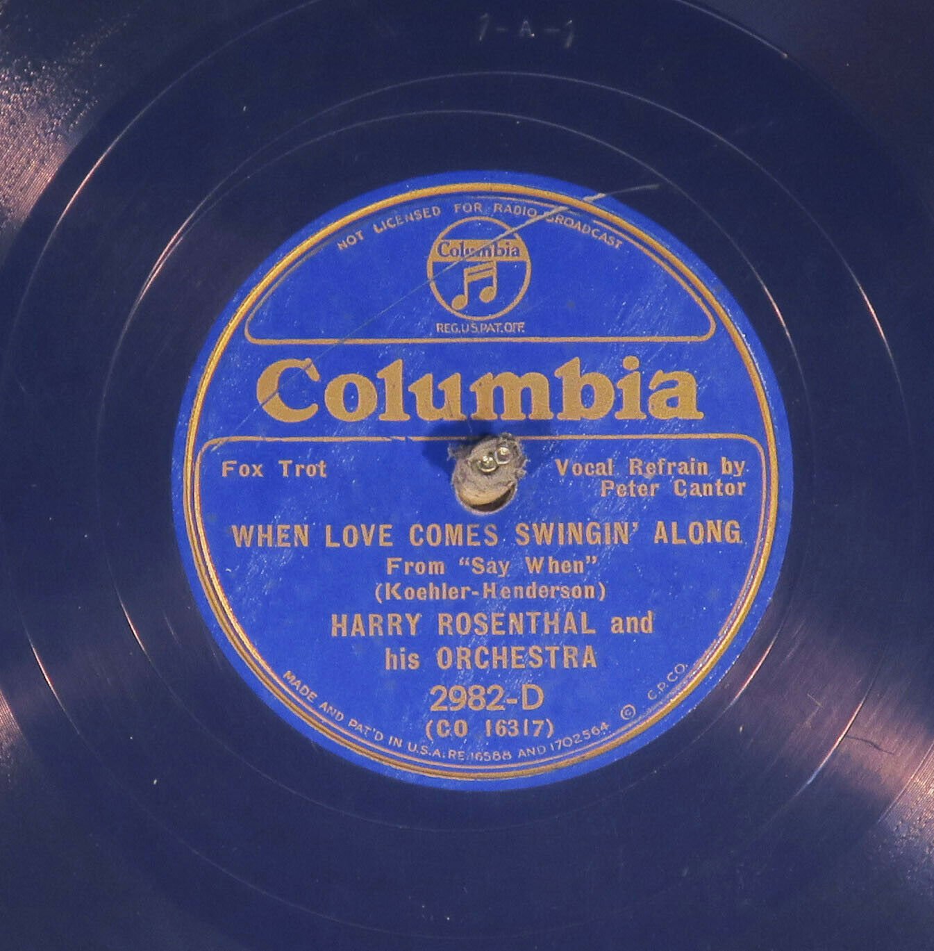 popsike.com - 78 RPM -- Columbia blue shellac lot. 5 78s 1933-34, mostly E,  Jazz - Dance Band - auction details