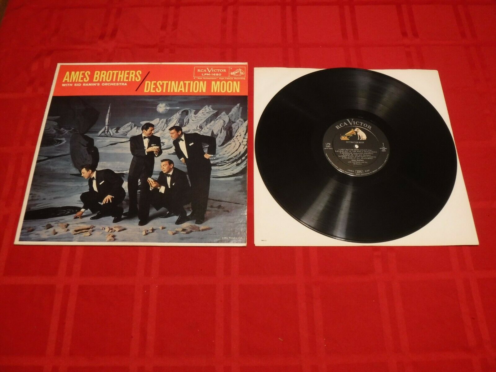 popsike.com - Ames Brothers Destination Moon 1958 LP RCA Victor