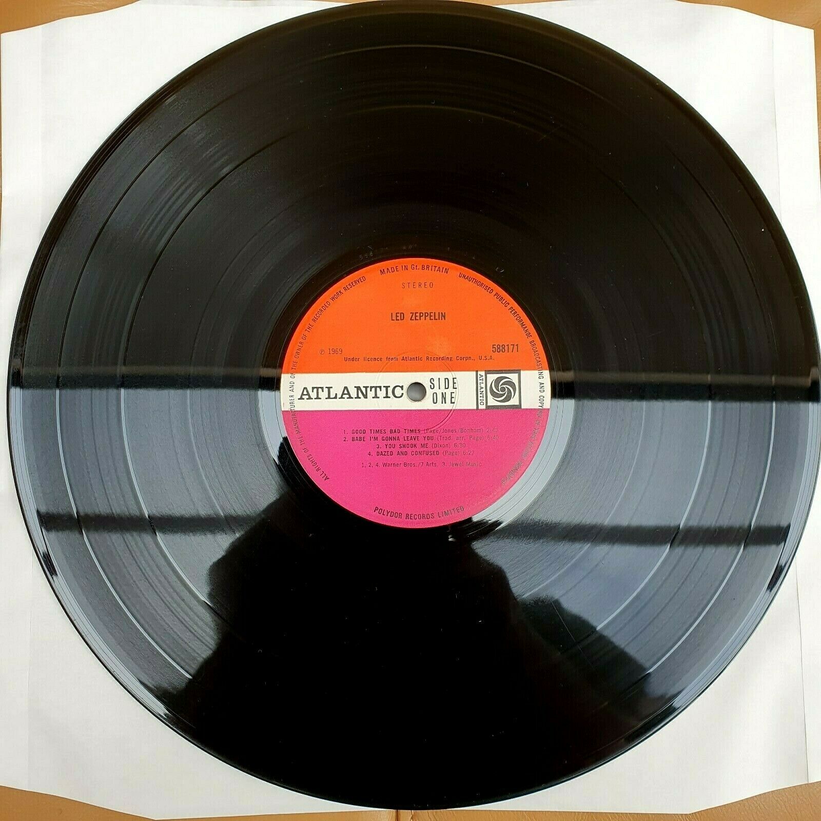 popsike.com - Led Zeppelin 1 Silver Stripe UK 1st pressing 1969 A1