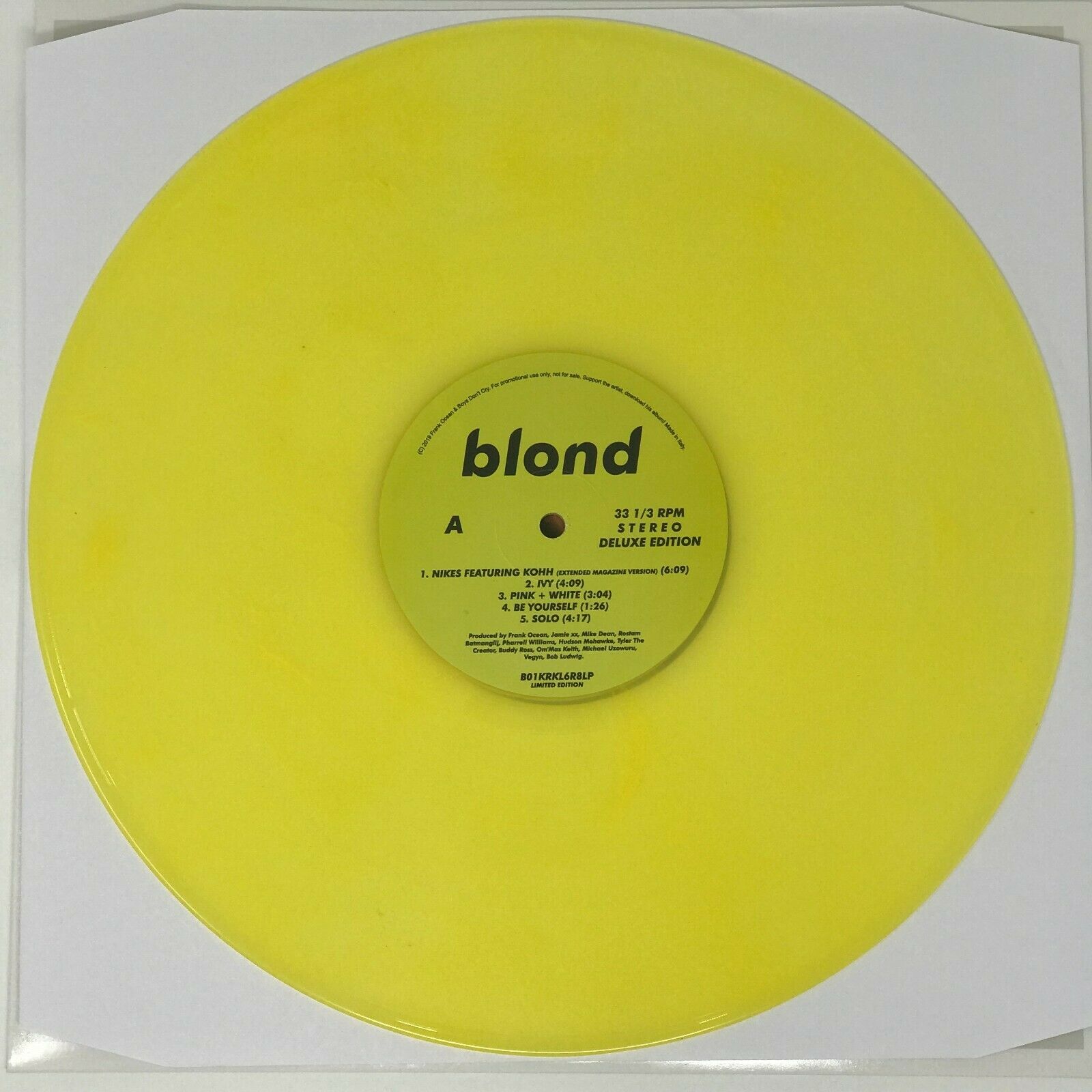 オフィシャル盤】Frank Ocean - Blonde レコード - レコード