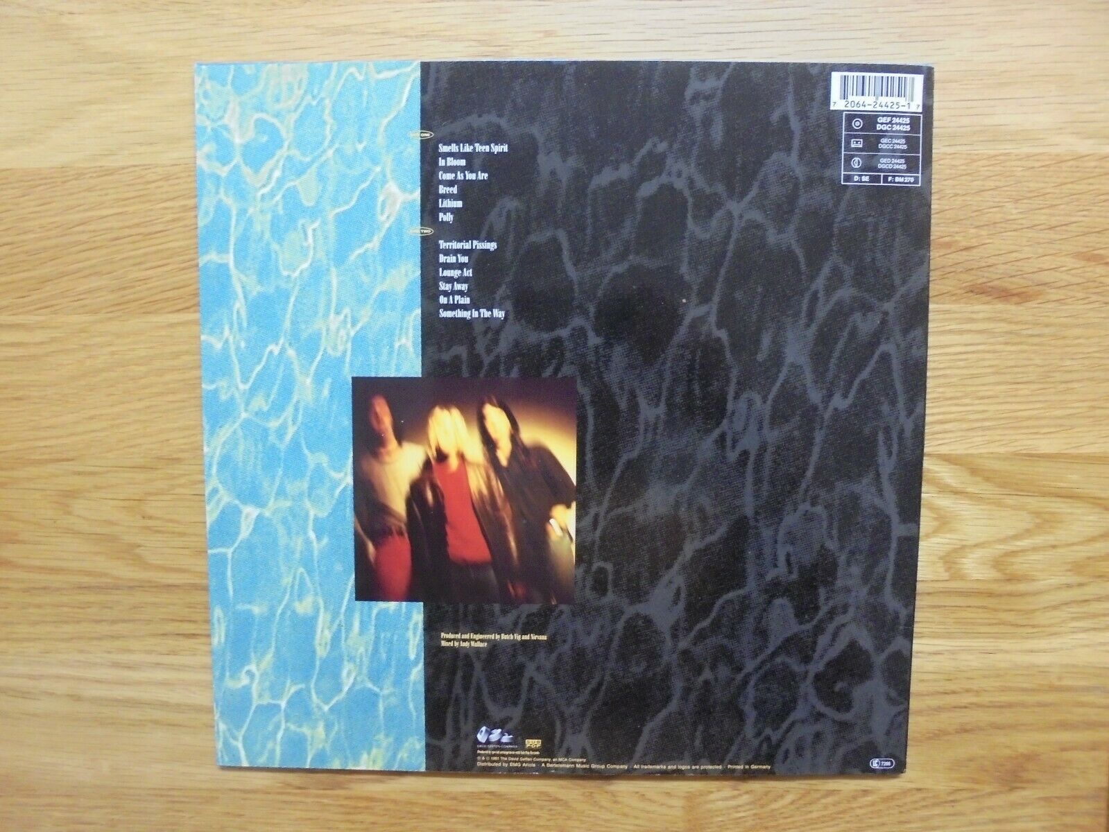  NIRVANA, NEVERMIND 1991 GERMANY EARLY PRESS VINYL LP EXC+  PLAYBACK, EXC+ SLEEVE - auction details