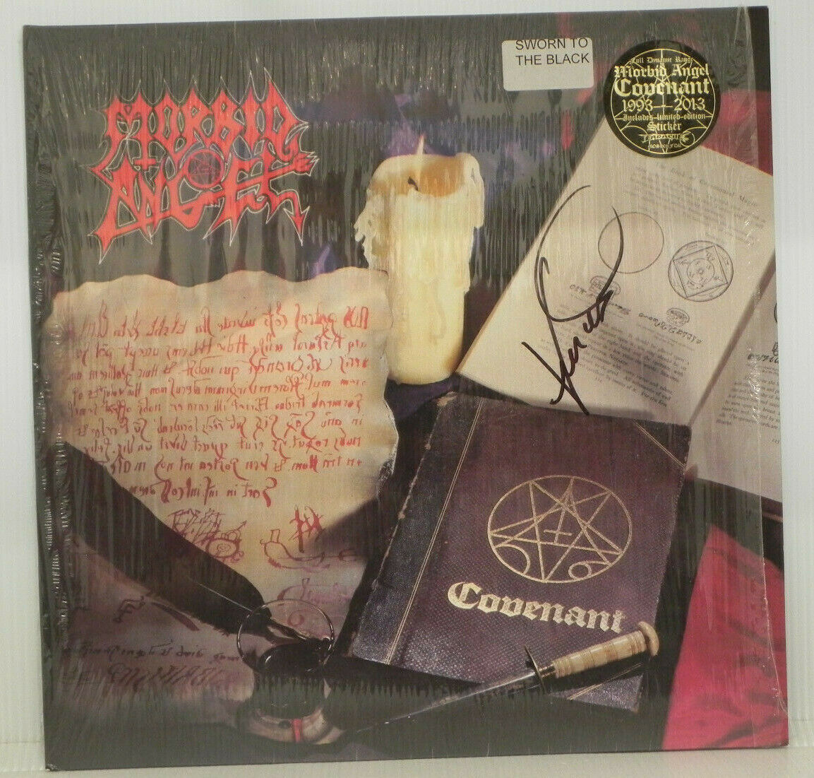 popsike.com - Morbid Angel - Covenant LP AUTOGRAPHED By David