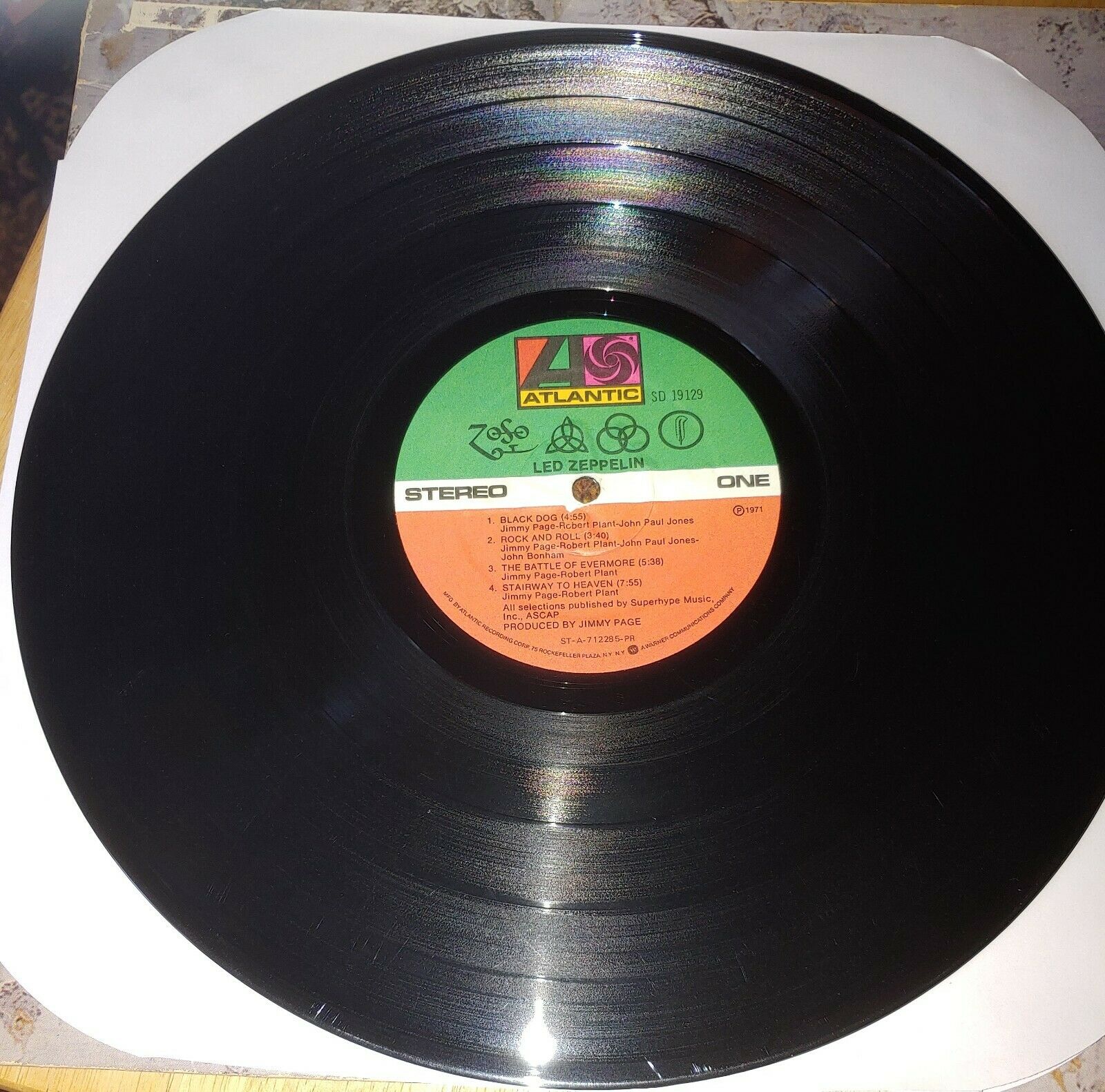 popsike.com - Led Zeppelin IV LP 1971 Gatefold Atlantic SD-7208