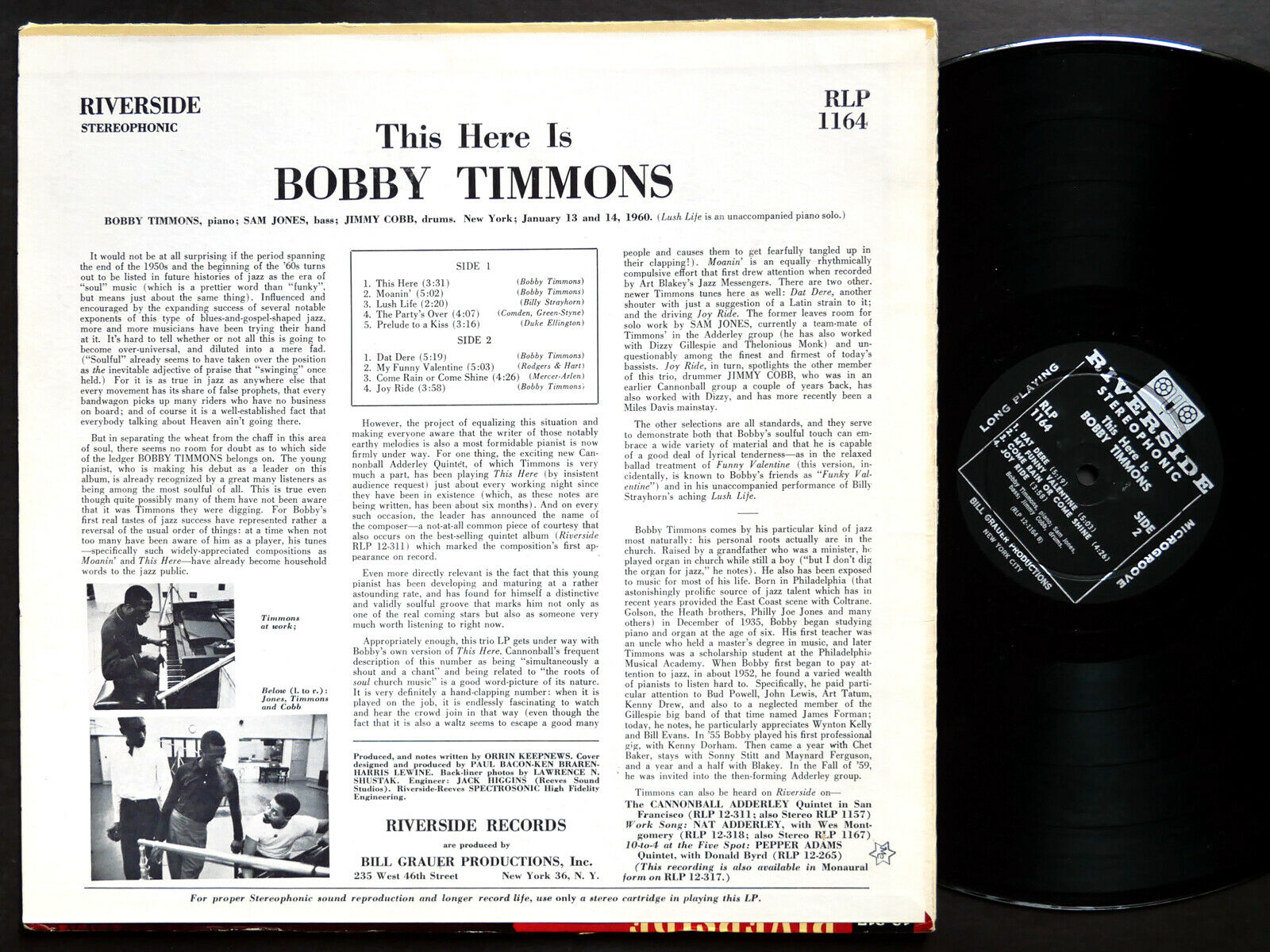 popsike.com - BOBBY TIMMONS This Here Is.. LP RIVERSIDE RLP 1164